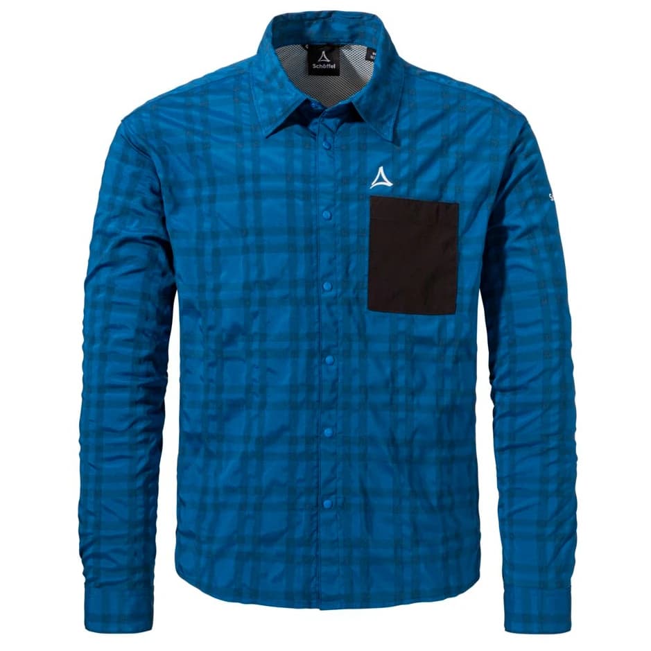 Мъжка фланелка с дълъг ръкав за колоездене Schöffel Shirt Style Jalpuh Cycling jersey - Cornflower Blue
