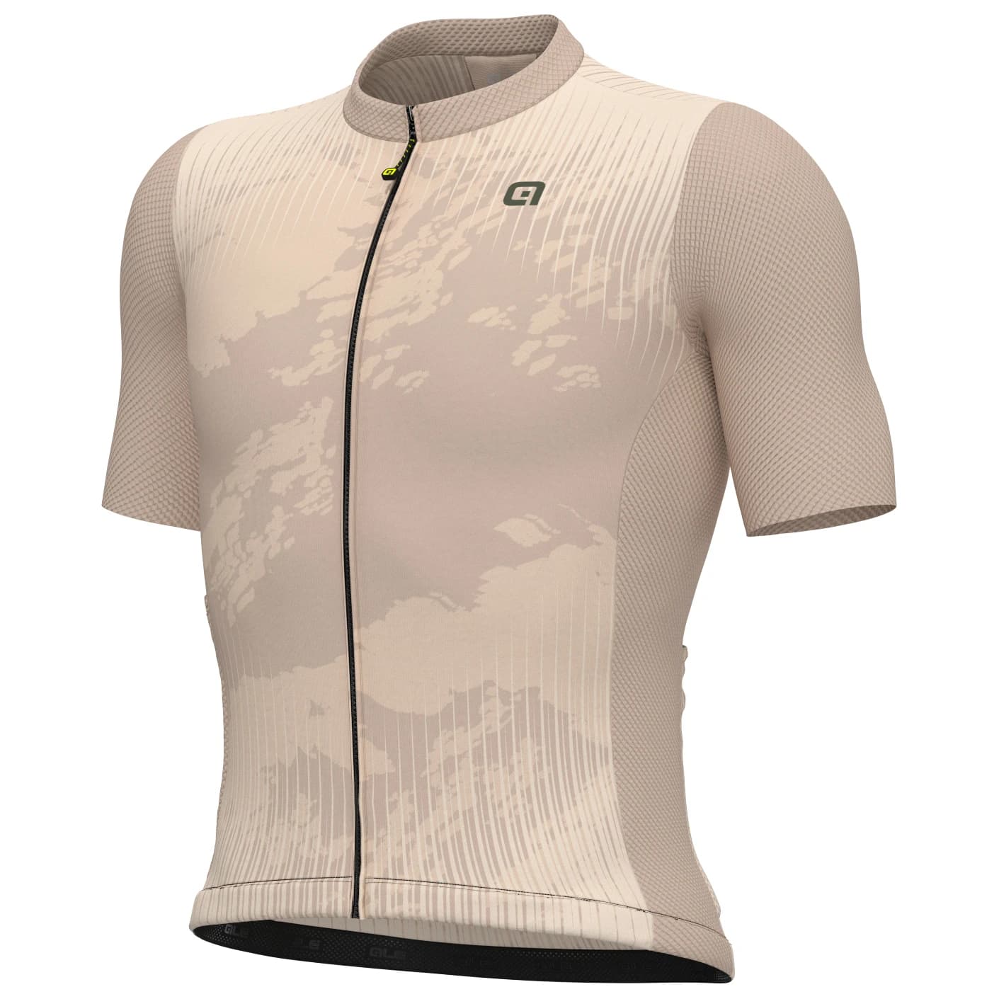 Мъжка фланелка с къс ръкав за колоездене Alé Krakatoa Jersey Cycling jersey - Beige