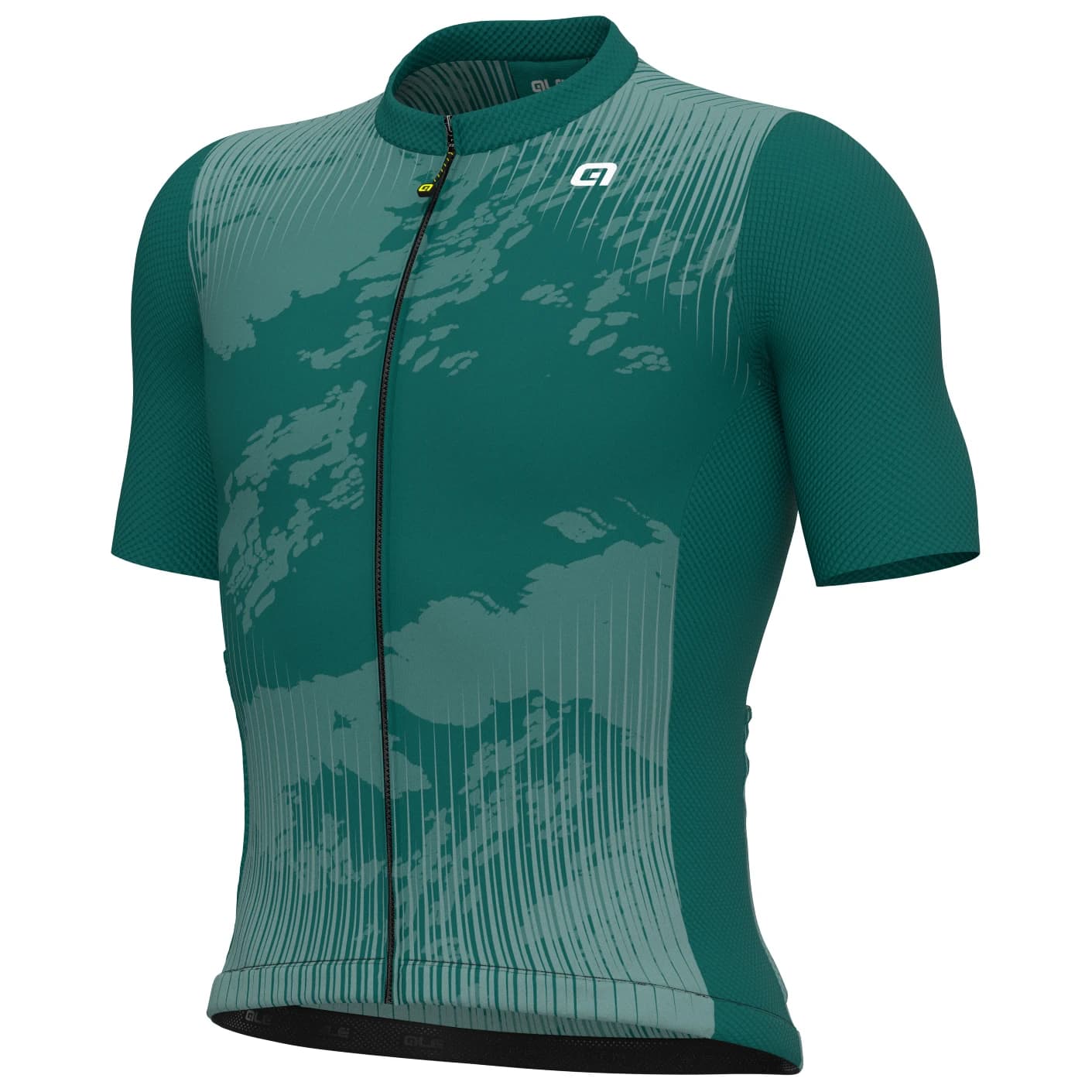 Мъжка фланелка с къс ръкав за колоездене Alé Krakatoa Jersey Cycling jersey - Moss Green