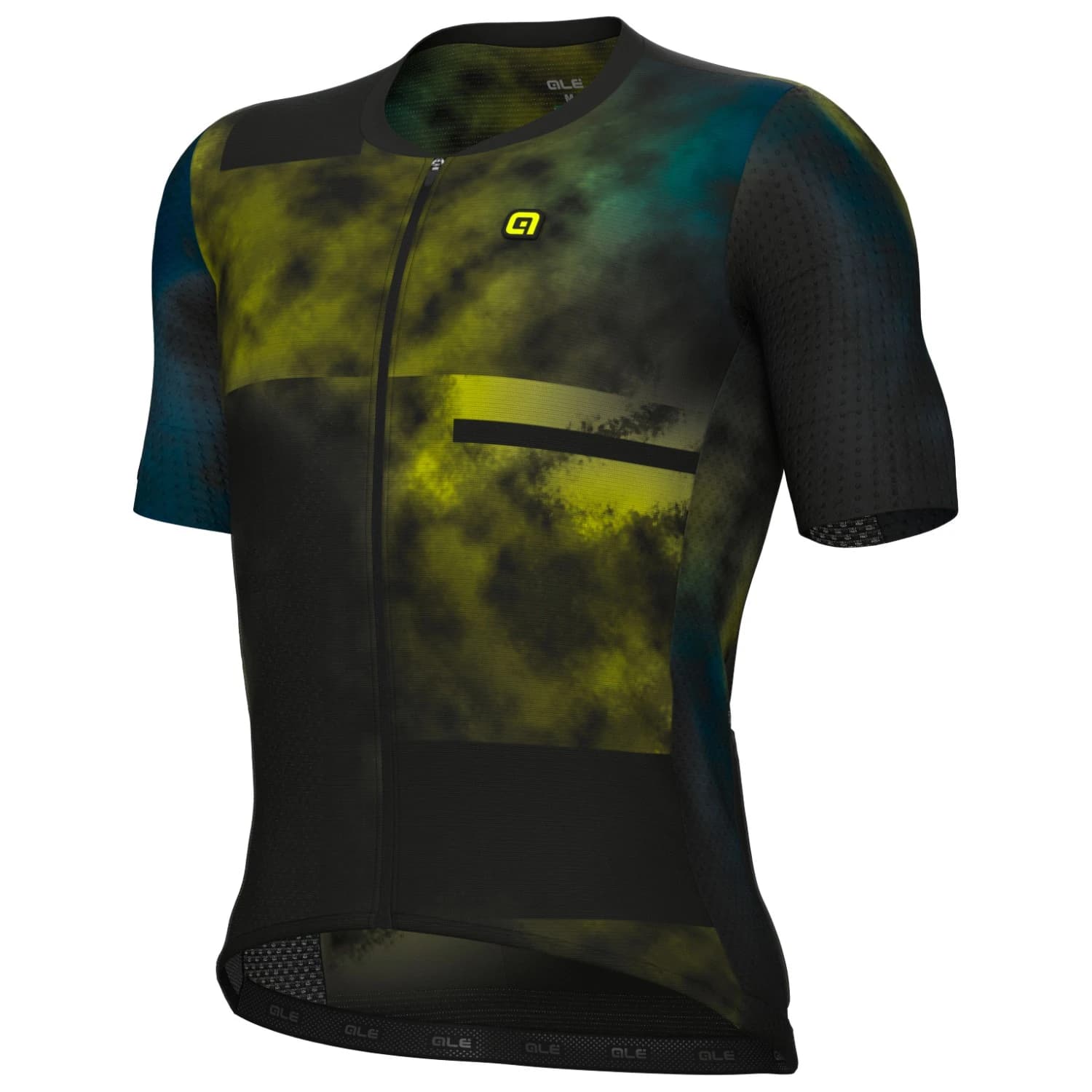 Мъжка фланелка с къс ръкав за колоездене Alé PR-E Atmosfera Jersey Cycling jersey - Black