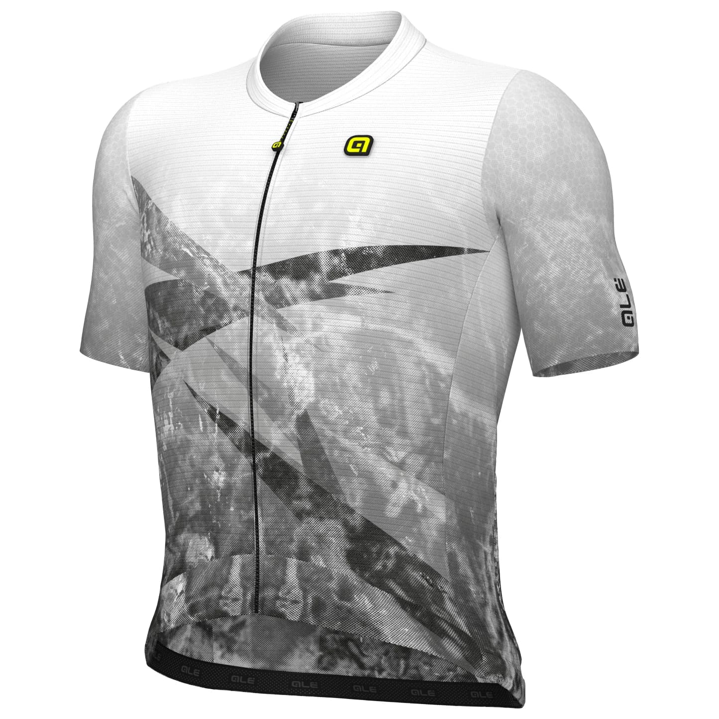 Мъжка фланелка с къс ръкав за колоездене Alé PR-E Quartz Jersey Cycling jersey - Black