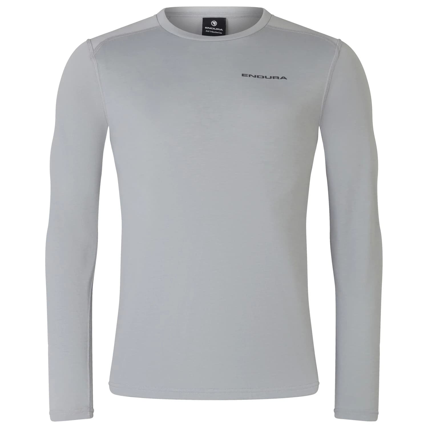 Мъжка фланелка с дълъг ръкав за колоездене Endura Loop L/S Tee Cycling jersey - Dreich Grey