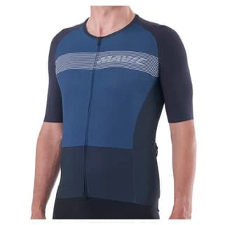 Мъжка фланелка с къс ръкав за колоездене Mavic Cosmic Jersey Cycling jersey - Deep Blue