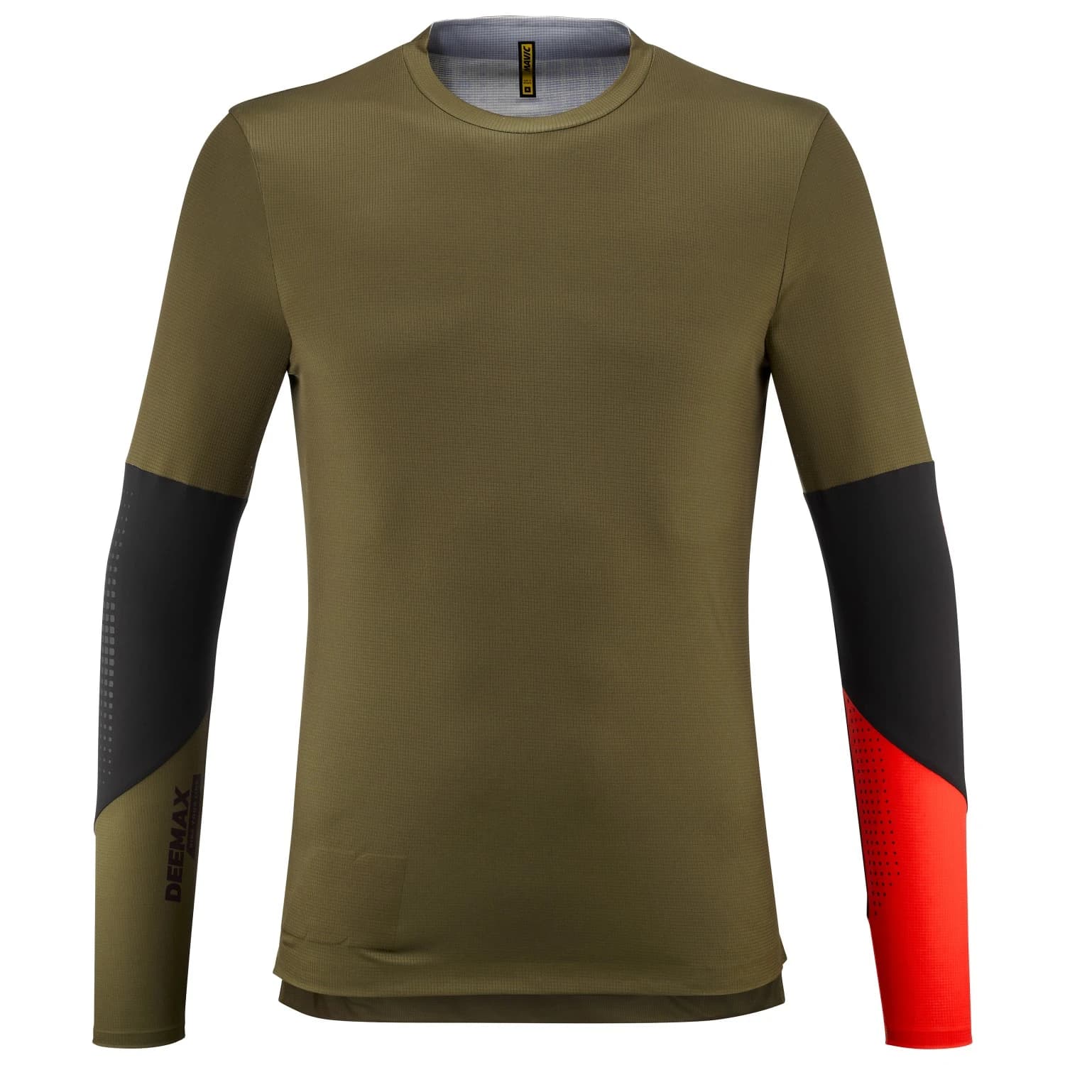 Мъжка фланелка с дълъг ръкав за колоездене Mavic Deemax Enduro Pro L/S Jersey Cycling jersey - Olive / Spicy Orange