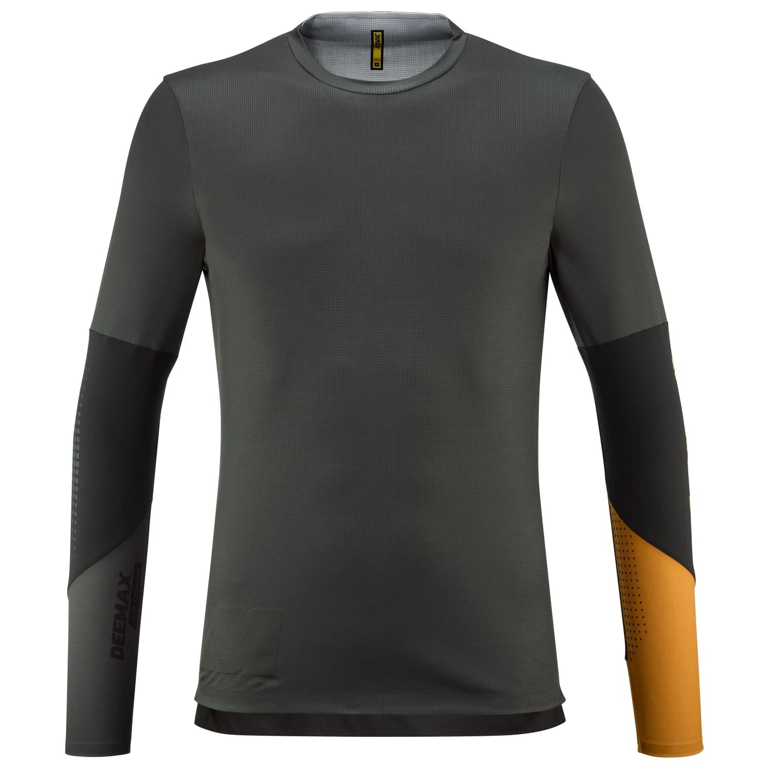 Мъжка фланелка с дълъг ръкав за колоездене Mavic Deemax Enduro Pro L/S Jersey Cycling jersey - Iron Gate / Mineral Yellow
