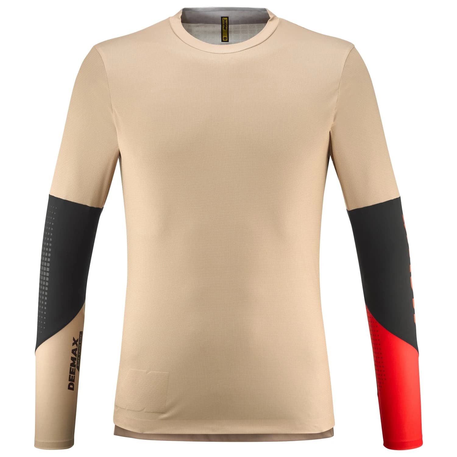 Мъжка фланелка с дълъг ръкав за колоездене Mavic Deemax Enduro Pro L/S Jersey Cycling jersey - White Pepper / Spicy Orange