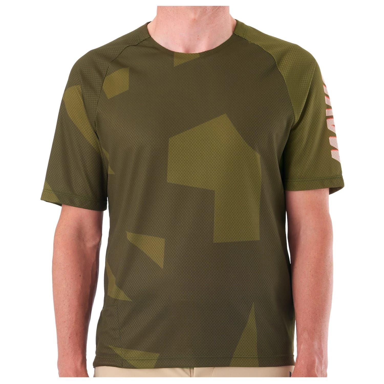 Мъжка фланелка с къс ръкав за колоездене Mavic Deemax Enduro S/S Jersey Cycling jersey - Camo / Olive