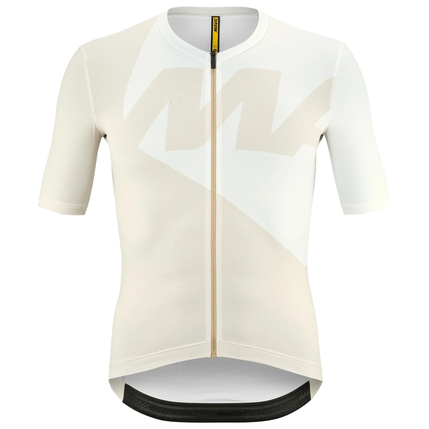 Мъжка фланелка с къс ръкав за колоездене Mavic Icon Graphic Jersey Cycling jersey - White Pepper