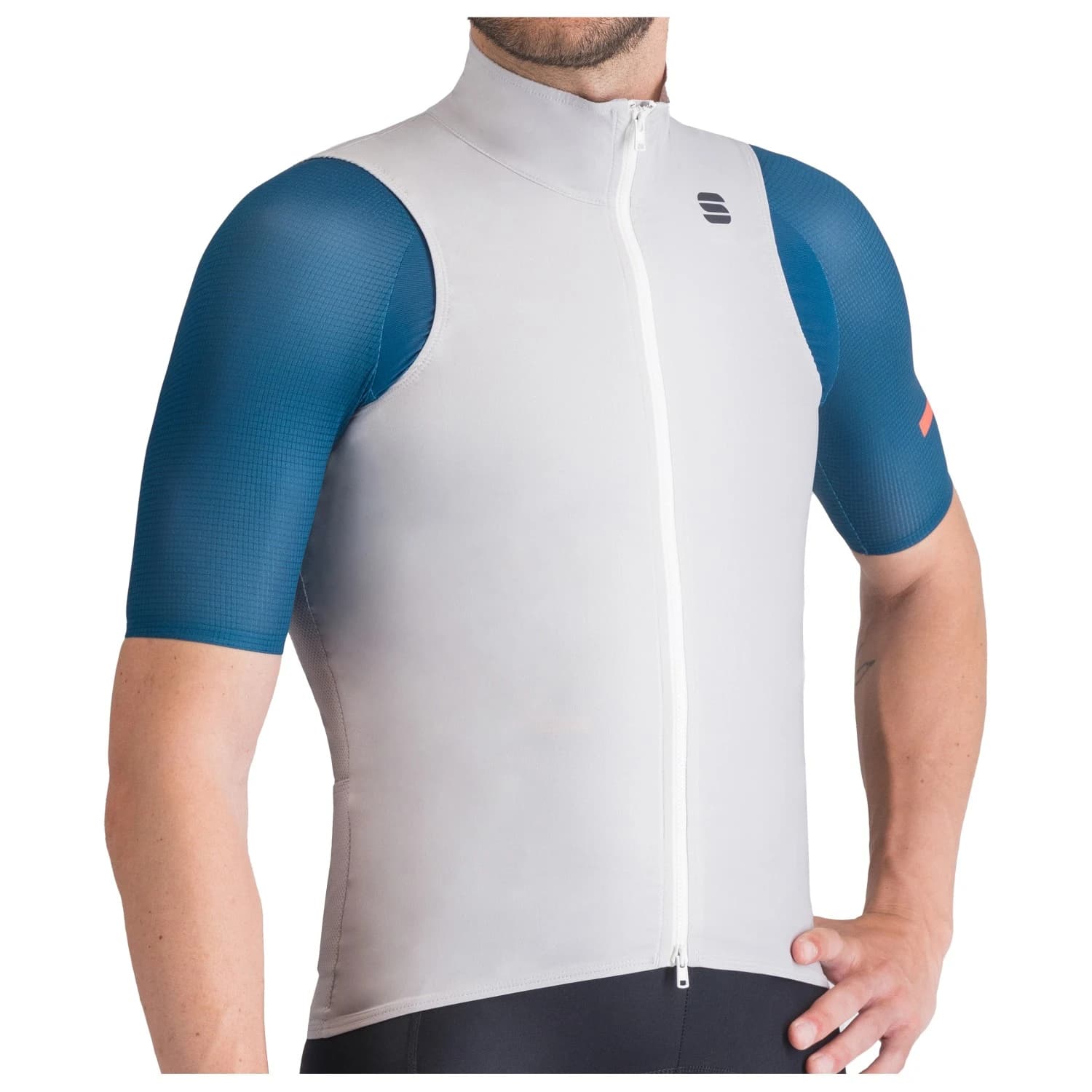 Мъжка фланелка с къс ръкав за колоездене Sportful Pro 2 Vest Cycling vest - Stone Grey
