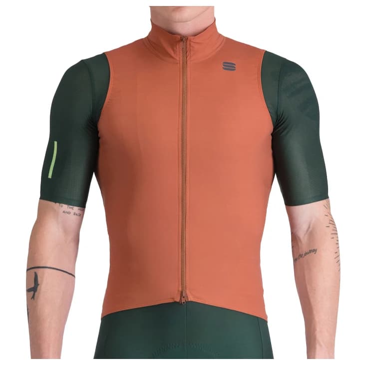 Мъжка фланелка с къс ръкав за колоездене Sportful Pro 2 Vest Cycling vest - Sienna Glow
