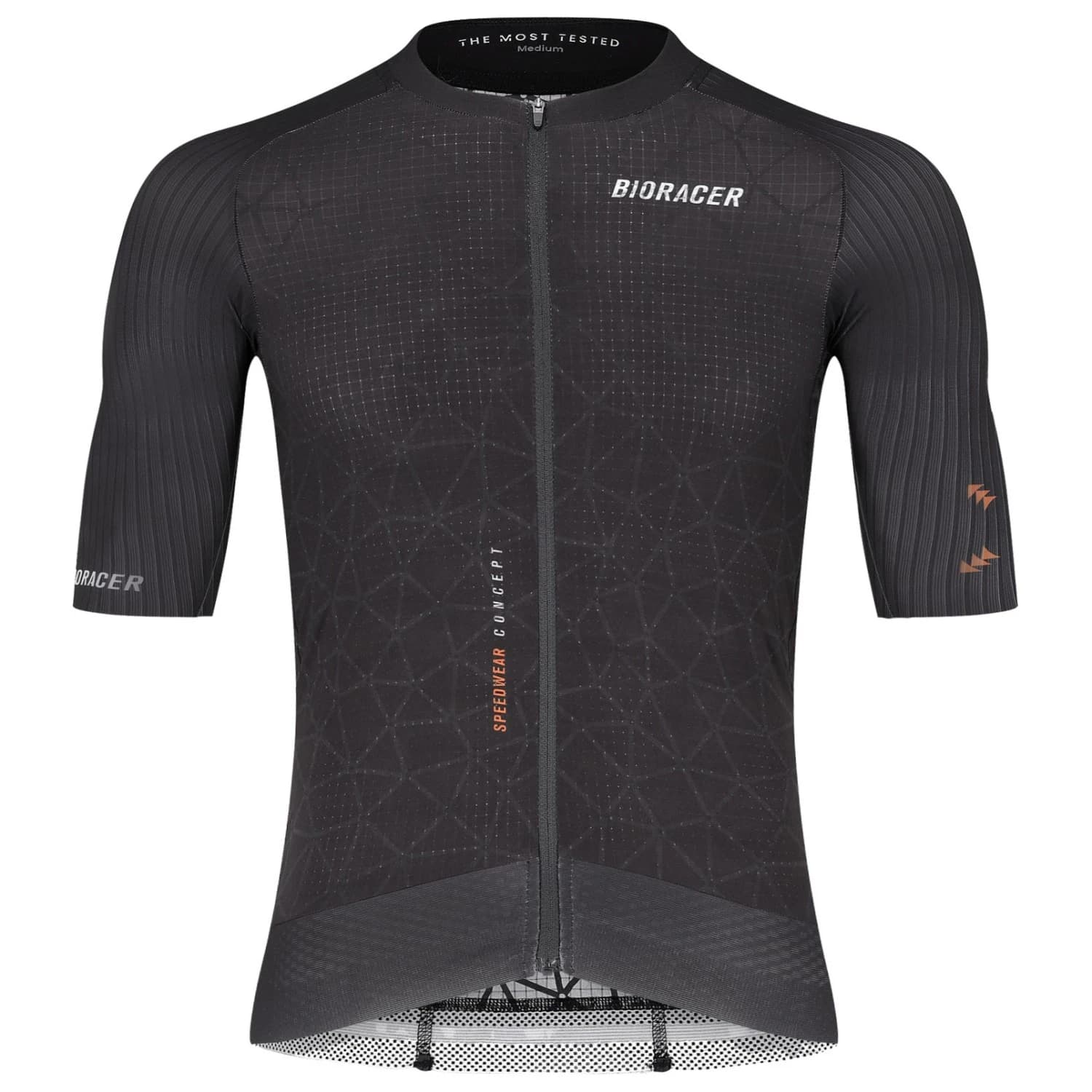 Мъжка фланелка с къс ръкав за колоездене Bioracer Speedwear Graphene Jersey Cycling jersey - Black