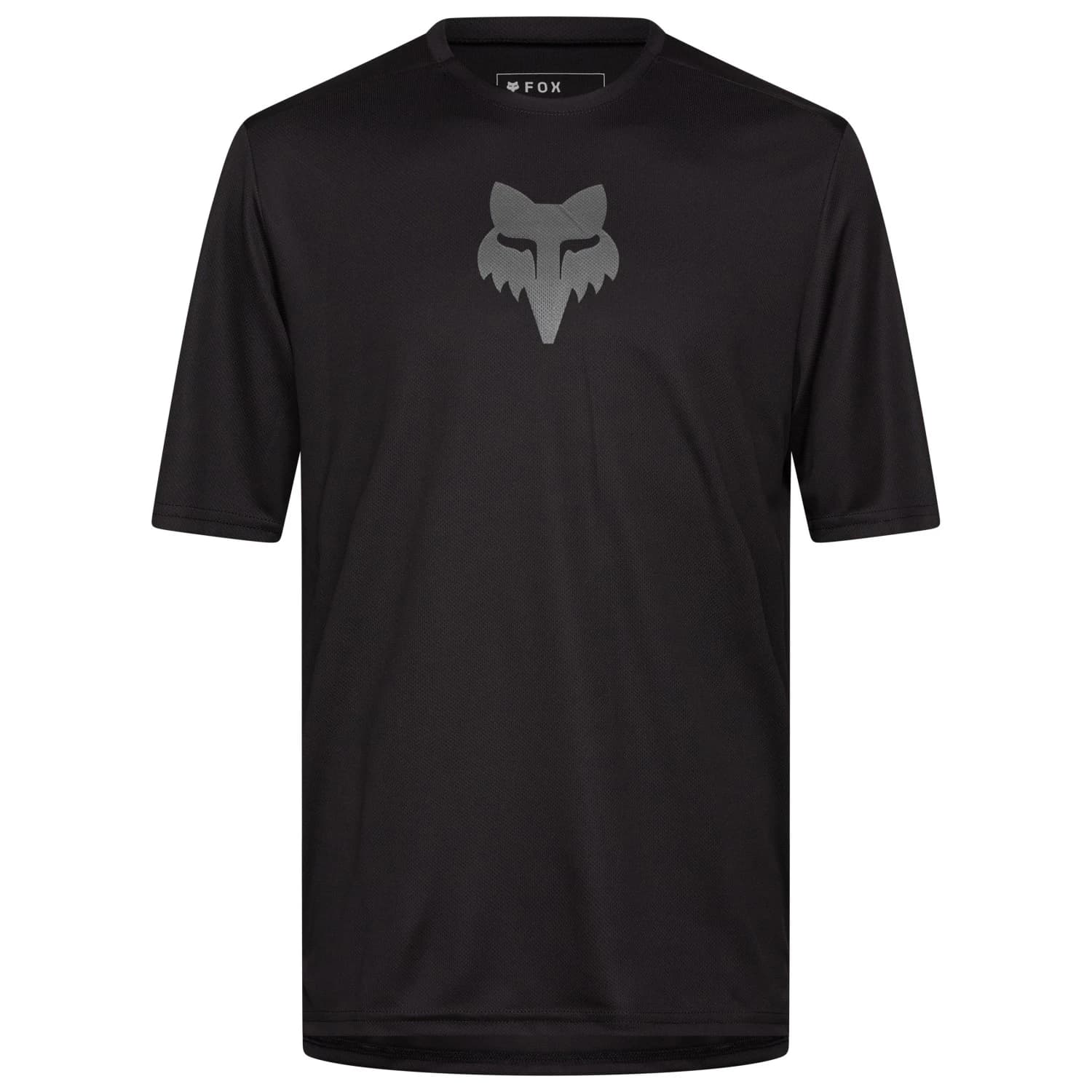 Мъжка фланелка с къс ръкав за колоездене FOX Racing Ranger S/S Jersey Fox Head Cycling jersey - Black