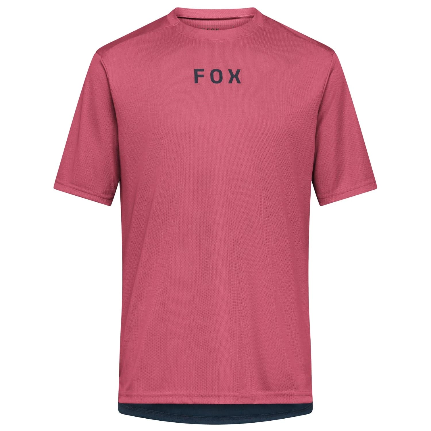 Мъжка фланелка с къс ръкав за колоездене Fox racing Ranger S/S Jersey Wordmark Cycling jersey - Berry