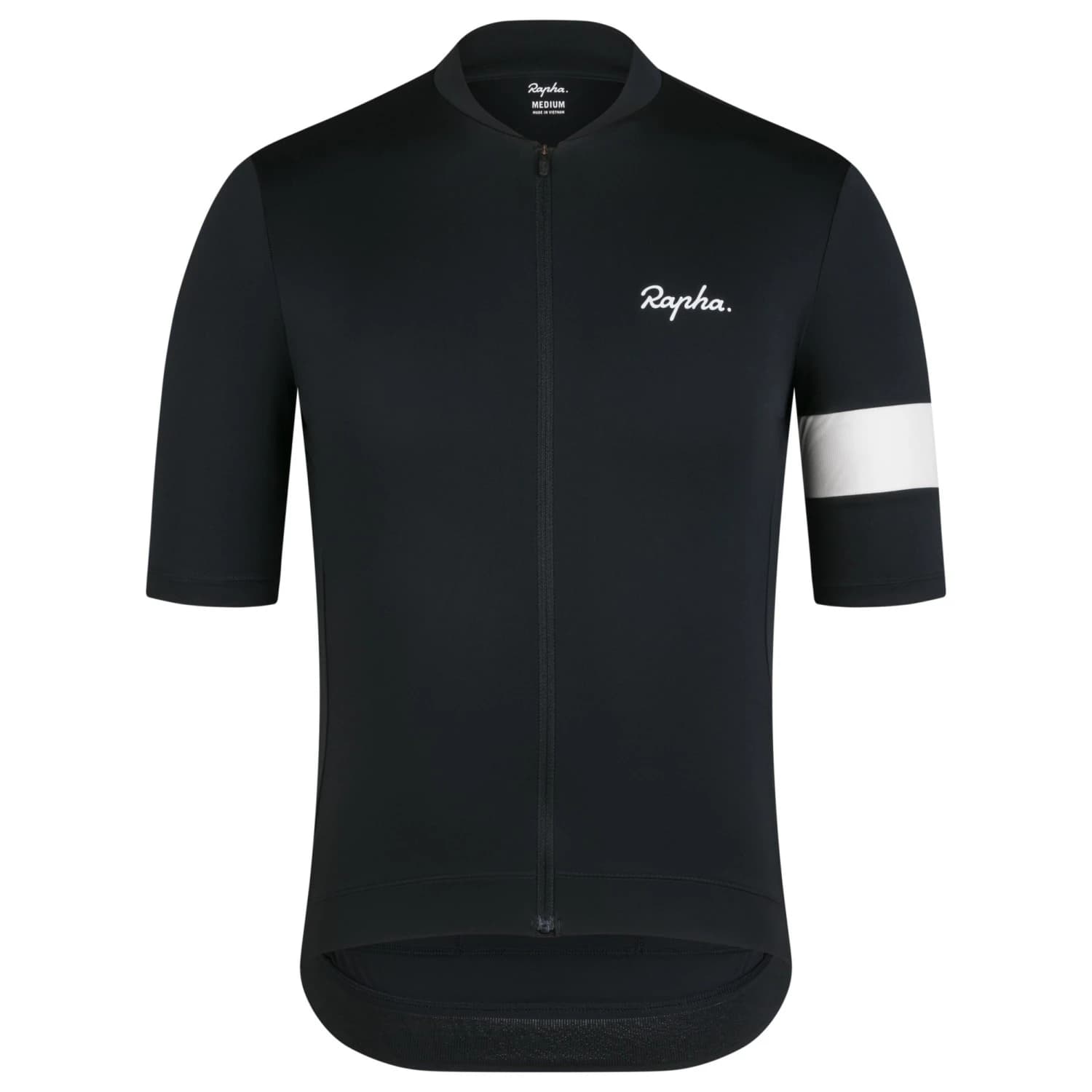 Мъжка фланелка с къс ръкав за колоездене Rapha Core Jersey Cycling jersey - Black / White