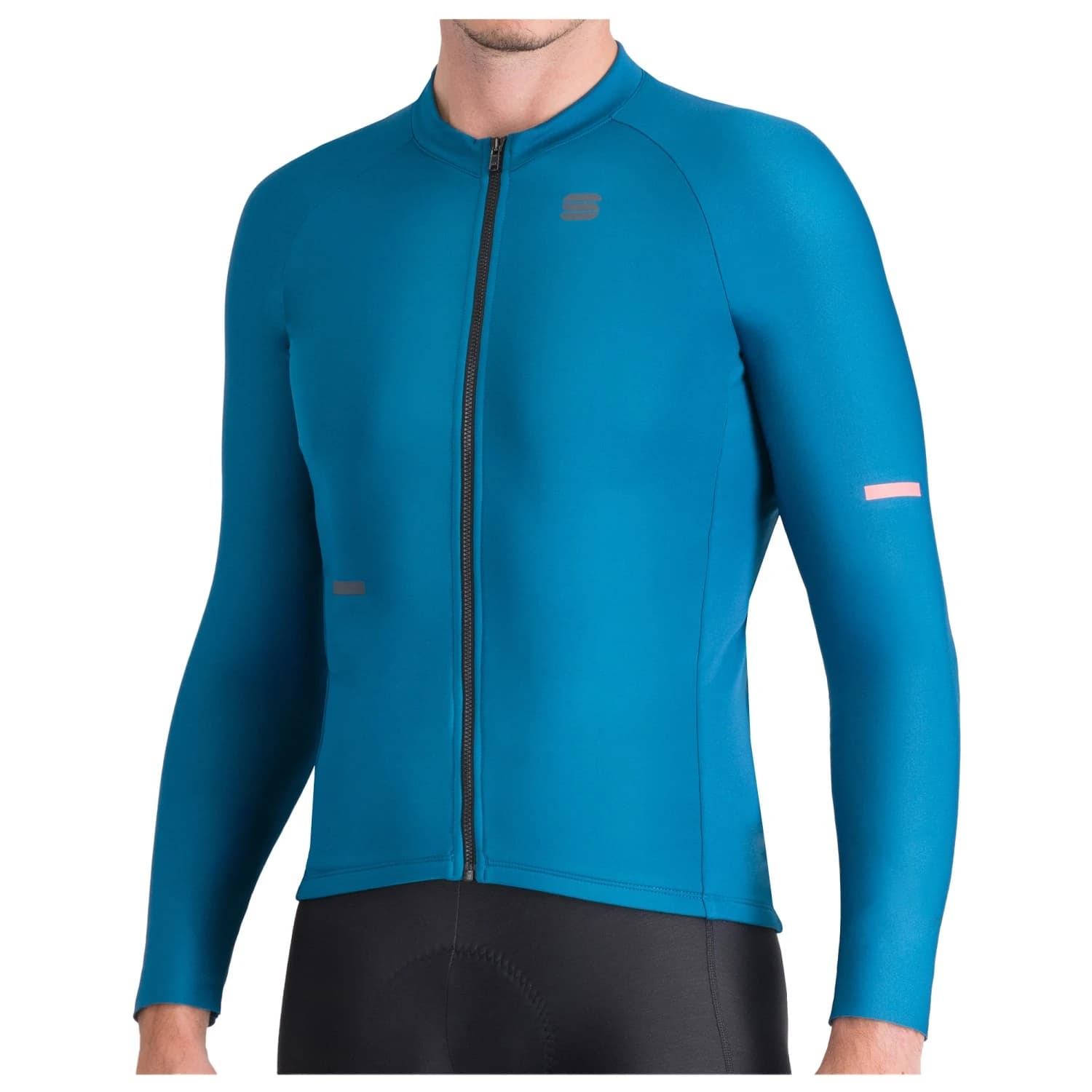 Мъжка фланелка с дълъг ръкав за колоездене Sportful Supernova Thermal Jersey Cycling jersey - Blue Corsair