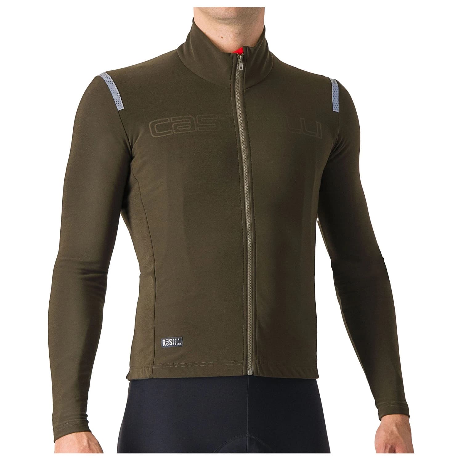 Мъжка фланелка с дълъг ръкав за колоездене Castelli Tutto Nano Ros Jersey Cycling jersey - Dark Tarmac