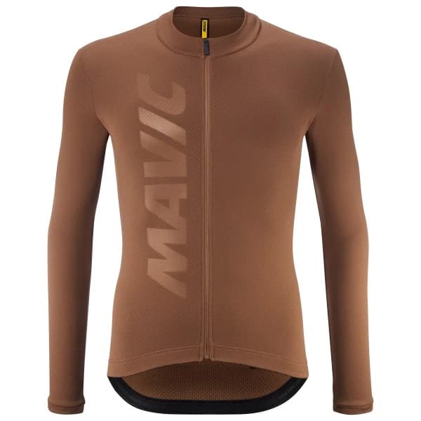 Фланелка с дълъг ръкав за колоездене Mavic Aksium Thermo Jersey Cycling jersey - Bronze