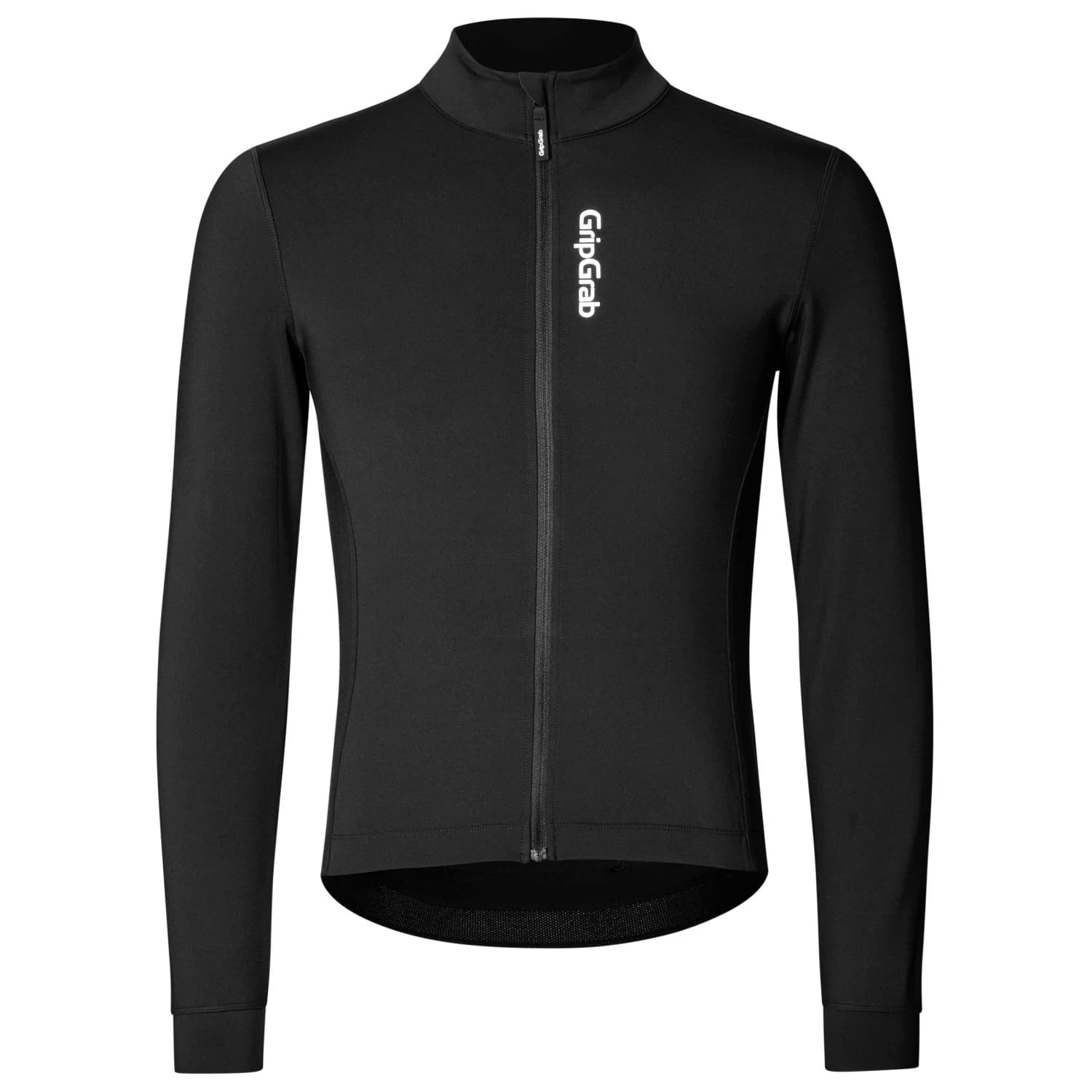 Фланелка с дълъг ръкав за колоездене GripGrab Ride Thermal Long Sleeve Jersey Cycling jersey - Black