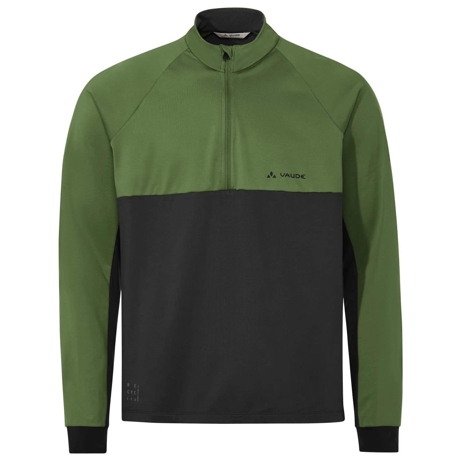 Фланелка с дълъг ръкав за колоездене Vaude Qimsa Halfzip L/S Shirt Cycling jersey - Thyme