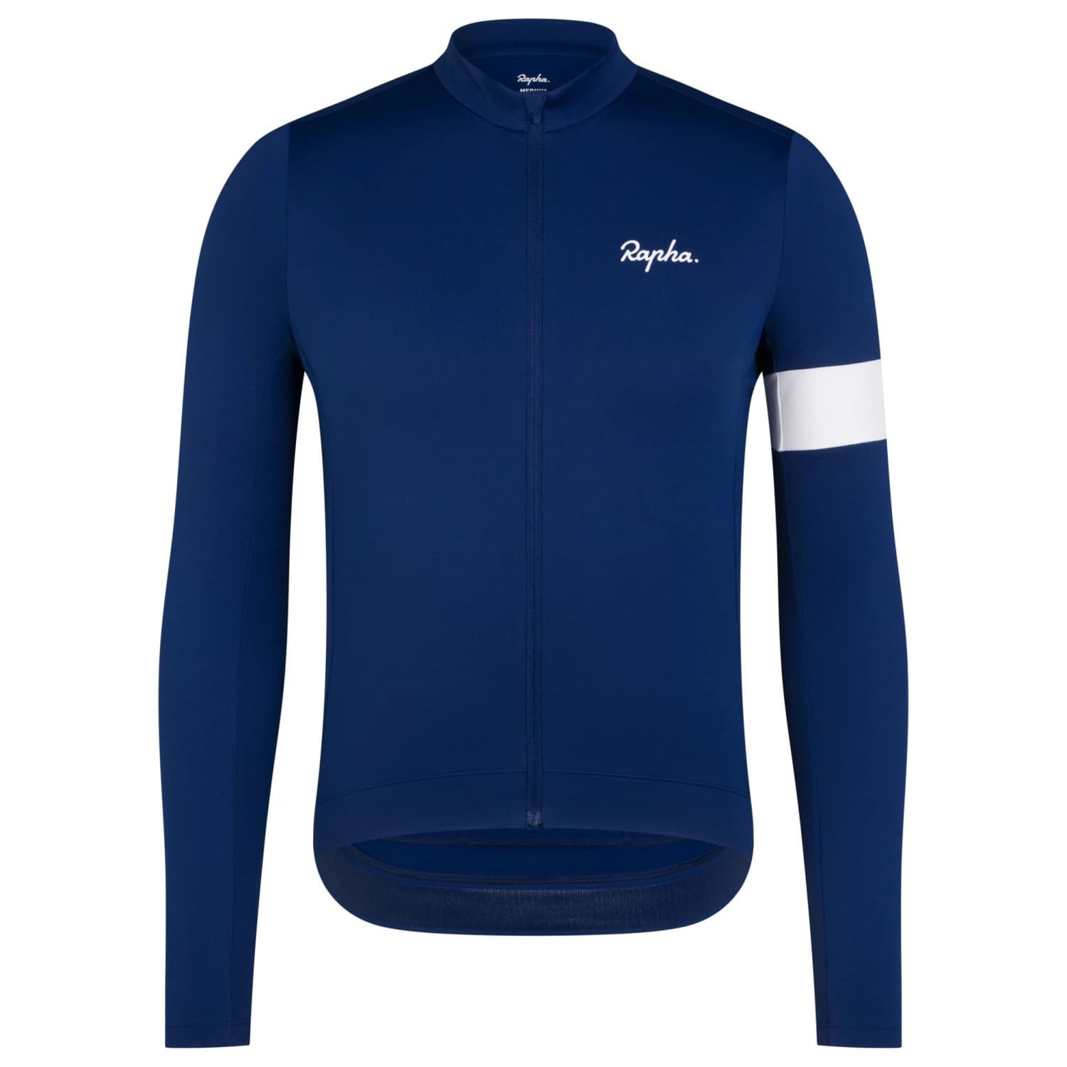 Мъжка фланелка с дълъг ръкав за колоездене Rapha Core Thermal Long Sleeve Jersey Cycling jersey - Navy / White