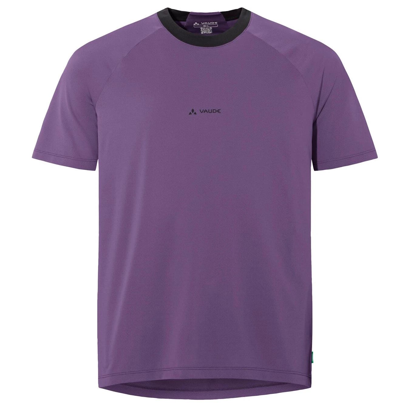 Мъжка фланелка с къс ръкав за колоездене Vaude Loamer Shirt Back Print Cycling jersey - Mulberry