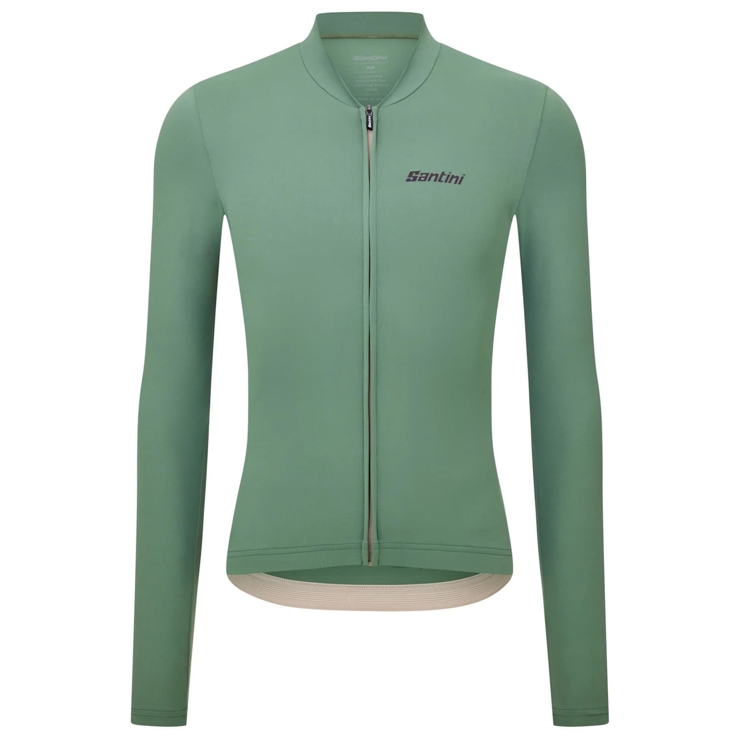 Фланелка с дълъг ръкав за колоездене Santini Sensation L/S Jersey Cycling jersey - Verde Salvia