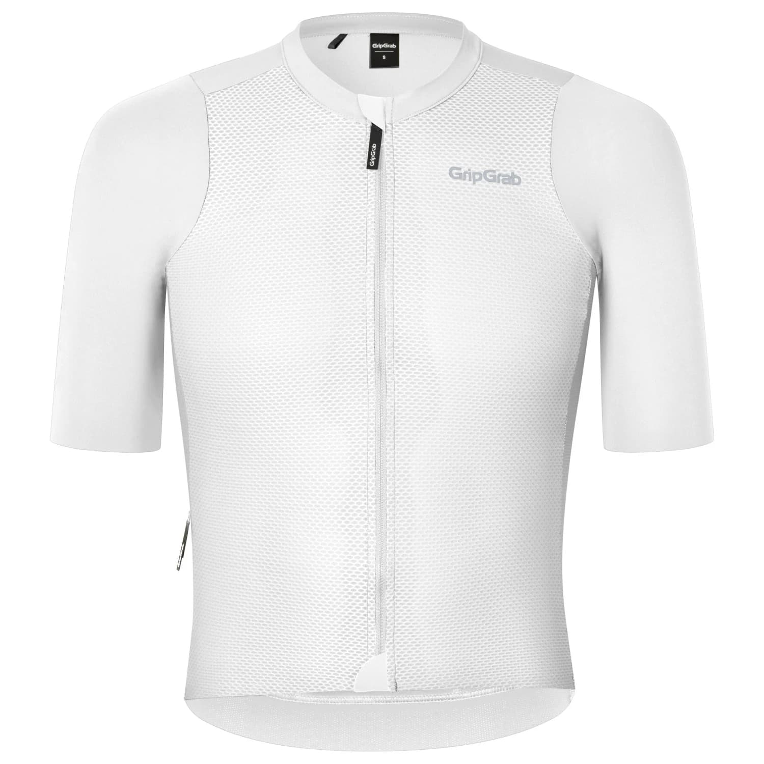 Мъжка фланелка с къс ръкав за колоездене GripGrab PACR Lightweight Short Sleeve Jersey Cycling jersey - White