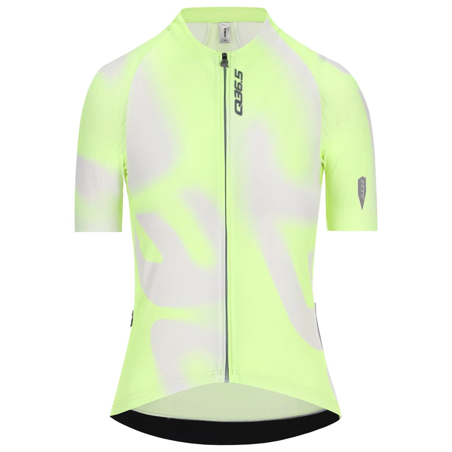 Фланелка с къс ръкав за колоездене Q36.5 Gregarius Pro Big Logo Jersey Cycling jersey - Light Fluo Yellow
