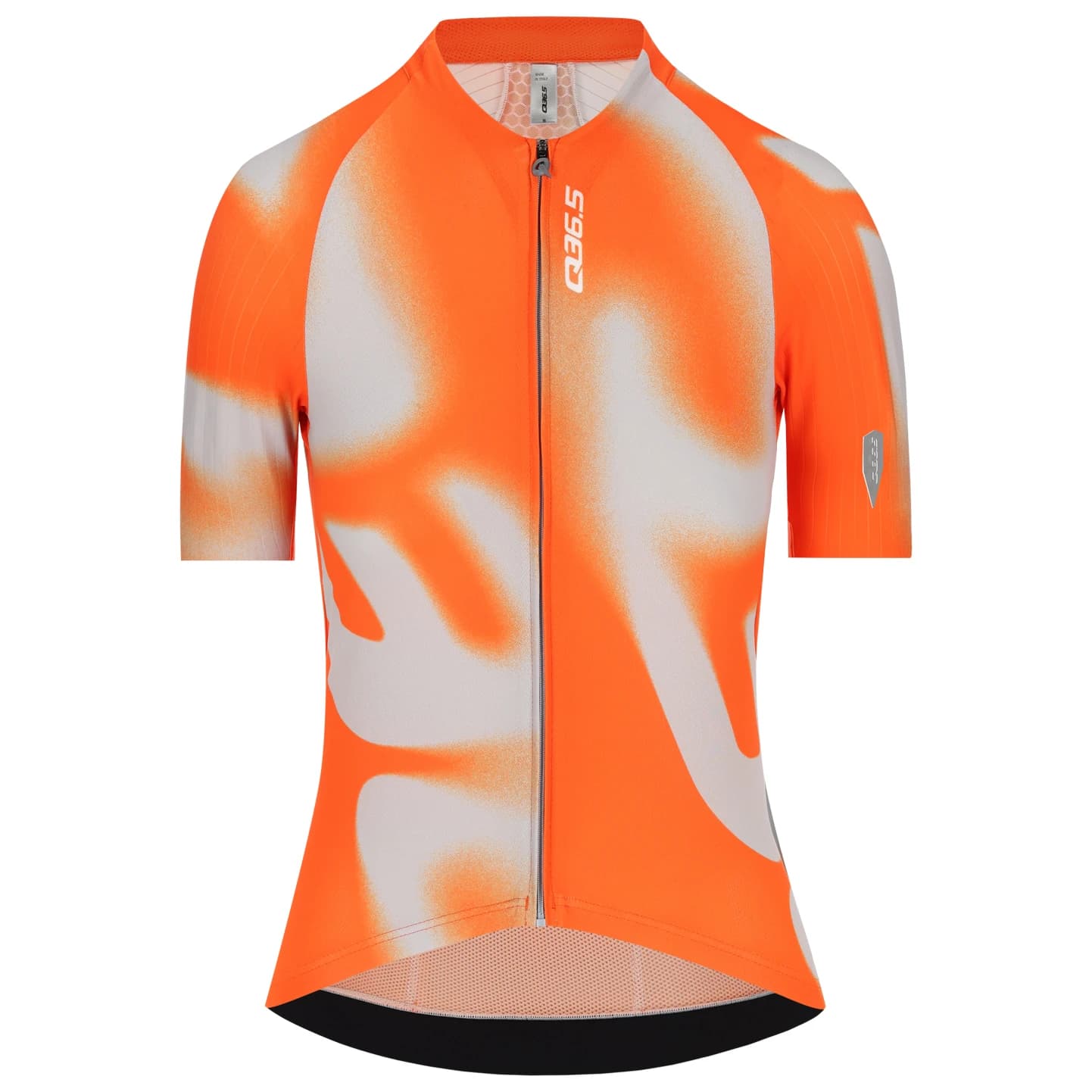 Фланелка с къс ръкав за колоездене Q36.5 Gregarius Pro Big Logo Jersey Cycling jersey - Poppy Orange