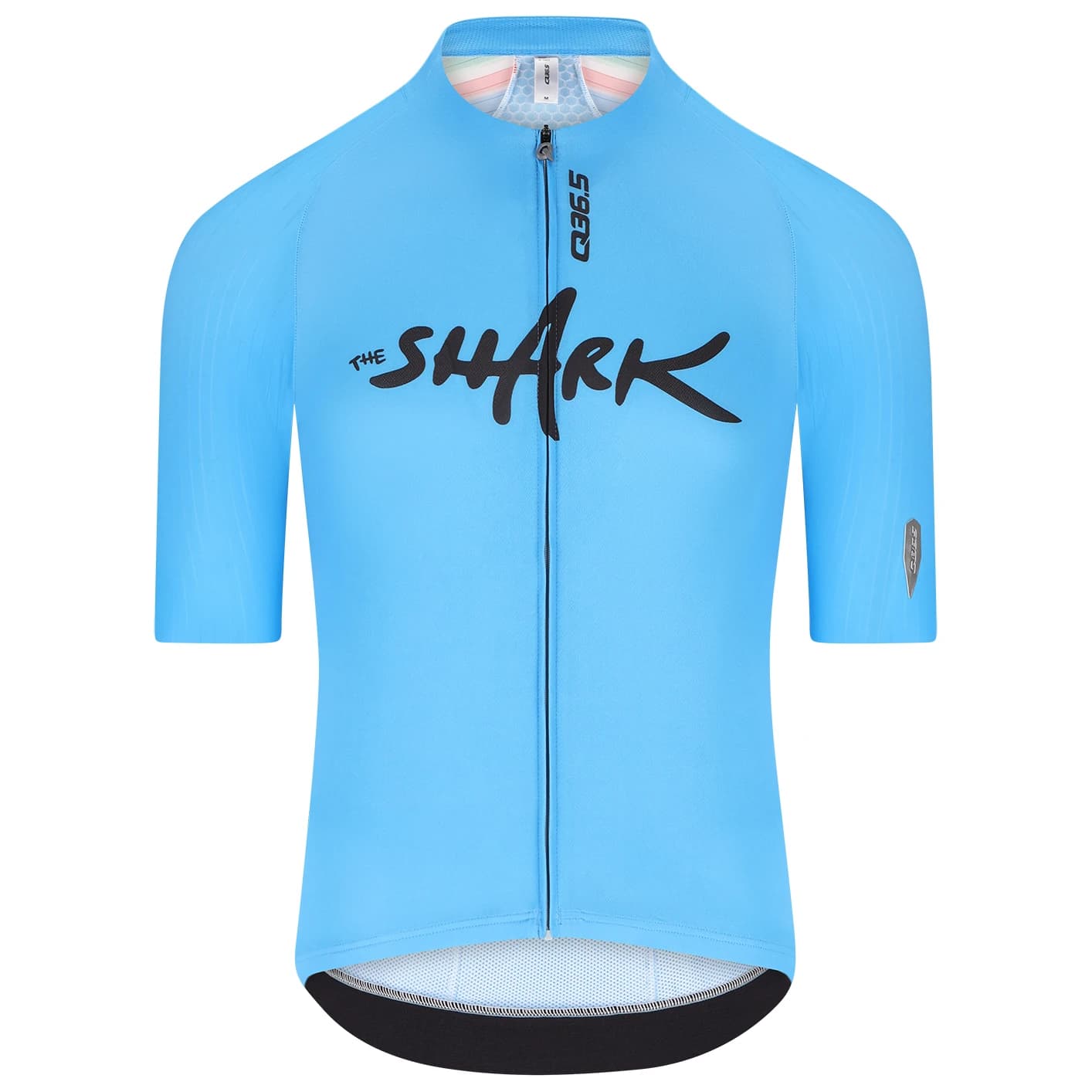 Мъжка фланелка с къс ръкав за колоездене Q36.5 Gregarius Pro Nibali Ocean Jersey Cycling jersey - Light Blue