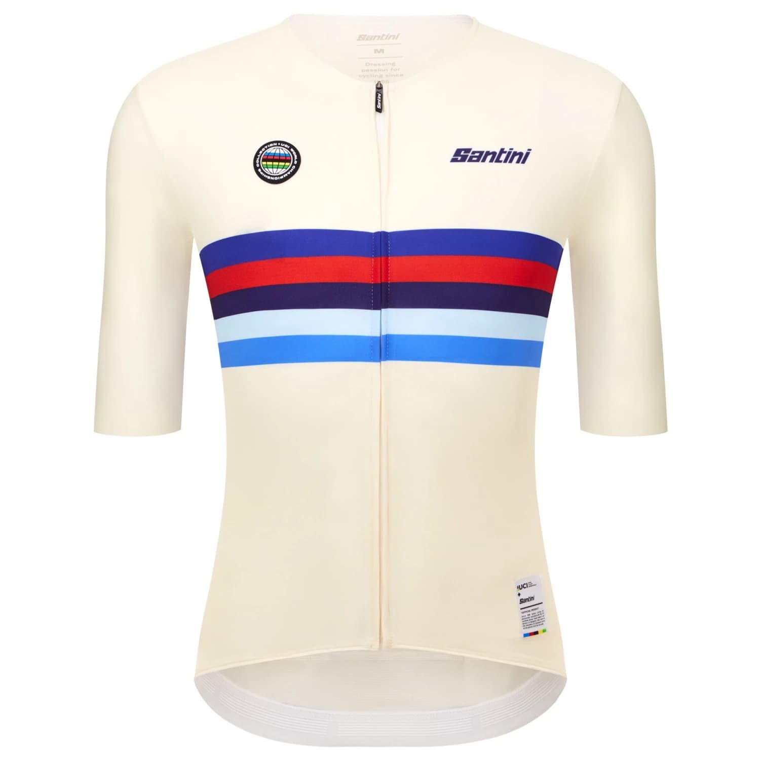 Фланелка с къс ръкав за колоездене Santini UCI World Champion Jersey Cycling jersey - Great Britain