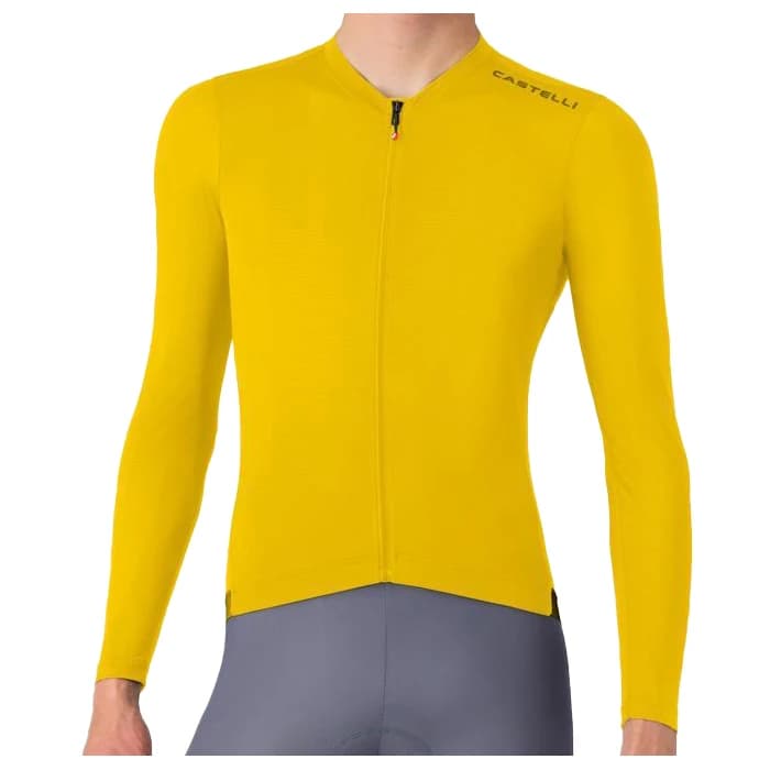 Мъжка фланелка с дълъг ръкав за колоездене Castelli Espresso 2 L/S Jersey Cycling jersey - Mango Mojito