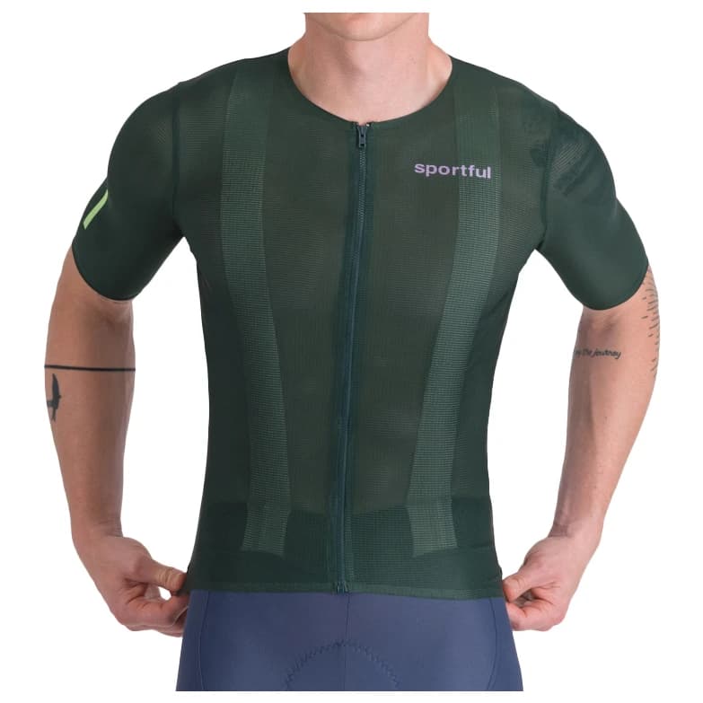 Мъжка фланелка с къс ръкав за колоездене Sportful Light 2 Jersey Cycling jersey - Oblivion Green