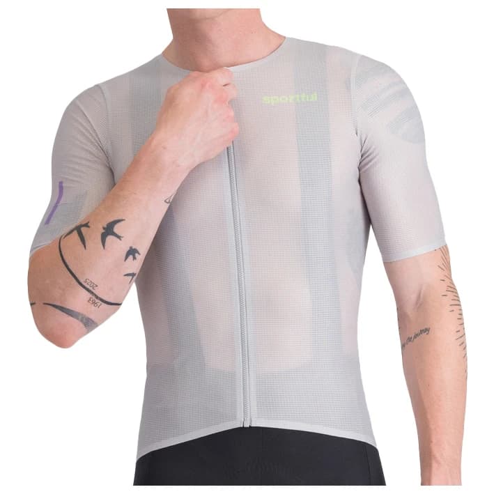 Мъжка фланелка с къс ръкав за колоездене Sportful Light 2 Jersey Cycling jersey - Stone Gray