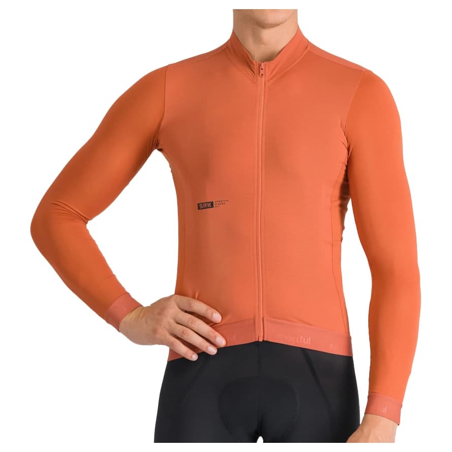 Мъжка фланелка с дълъг ръкав за колоездене Sportful SRK Jersey Long Sleeves Cycling jersey - Sienna Glow