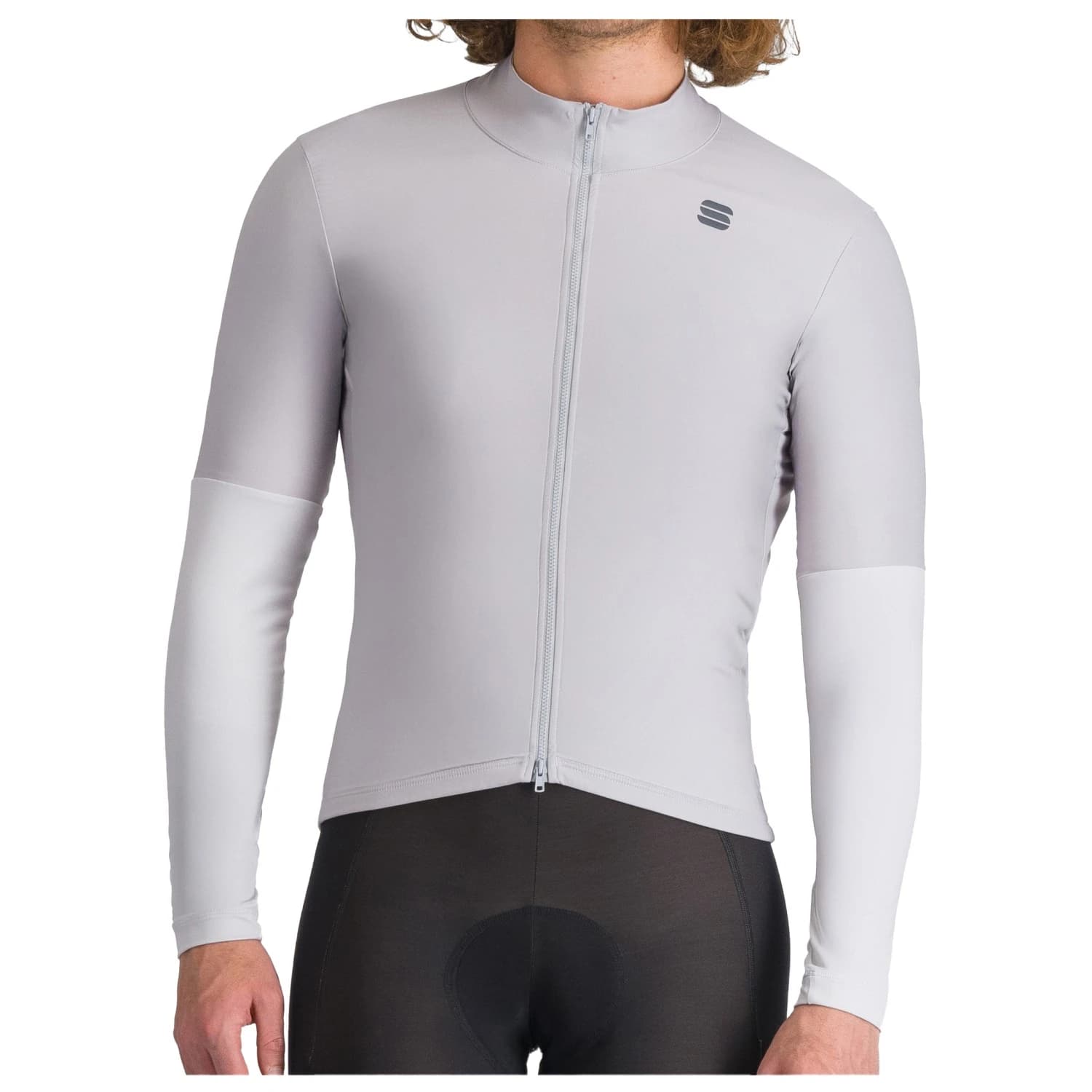 Мъжка фланелка с къс ръкав за колоездене Sportful SRK Shift Wind Jacket Cycling jersey - Stone Gray