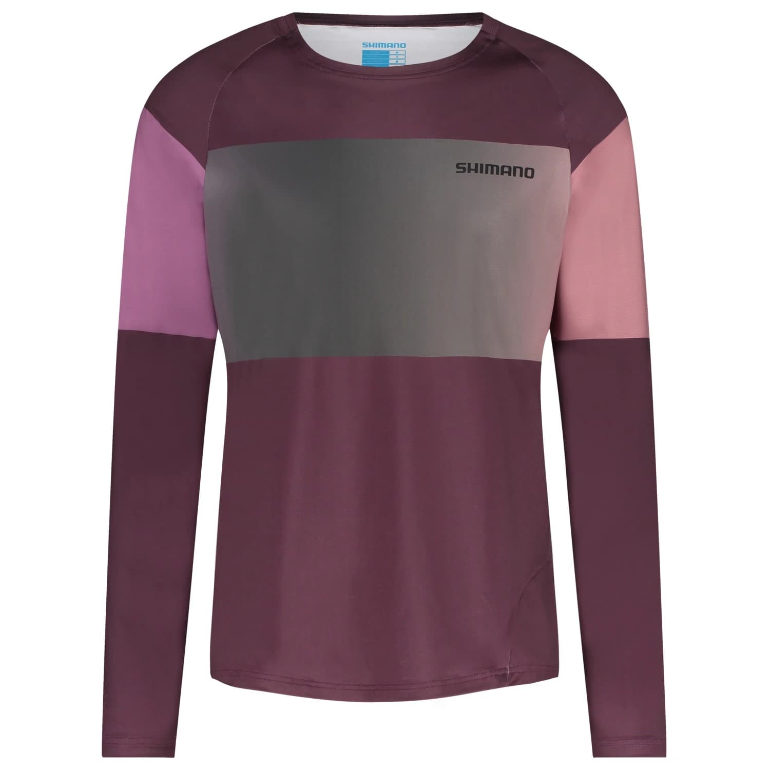 Фланелка с дълъг ръкав за колоездене Shimano Myoko Long Sleeve Jersey Warm Cycling jersey - Zinfandel