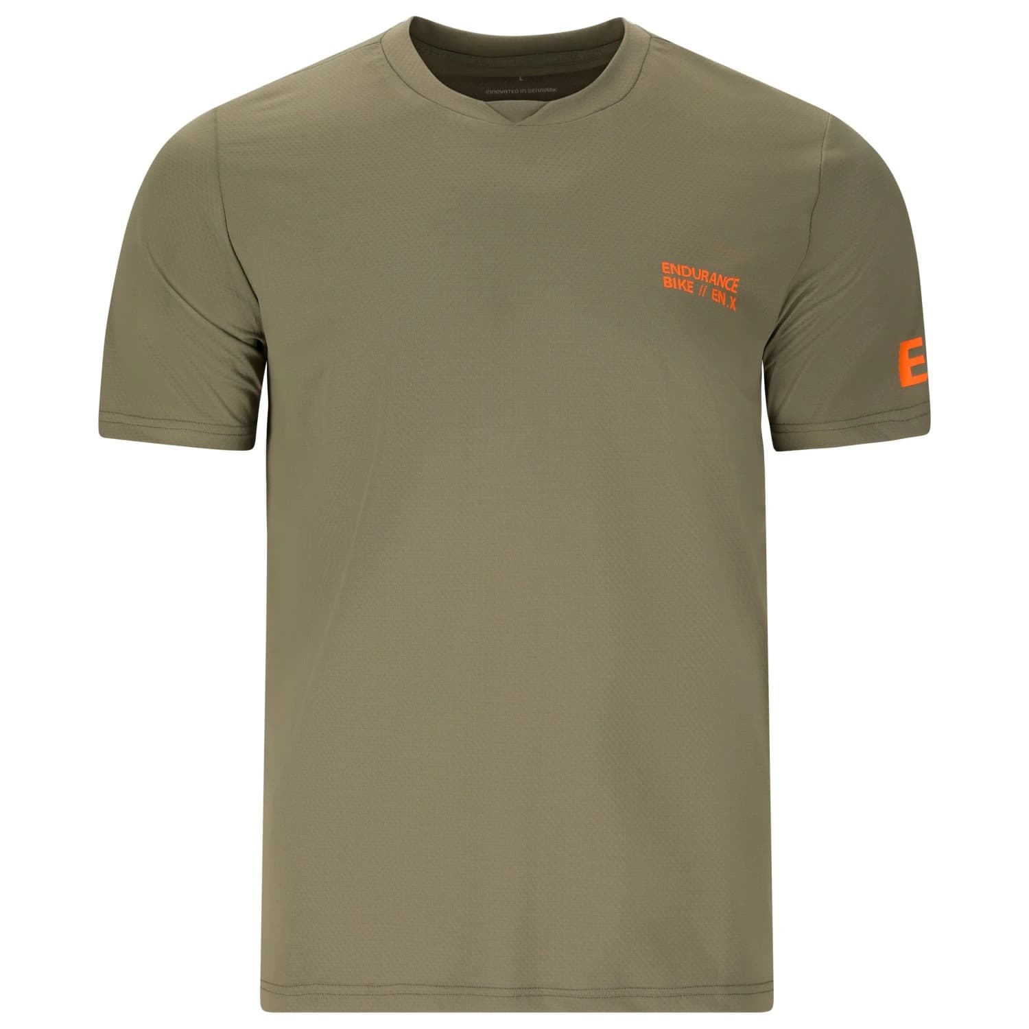 Мъжка фланелка с къс ръкав за колоездене Endurance Yorgos Cycling/MTB S/S Shirt Cycling jersey - Smokey Olive