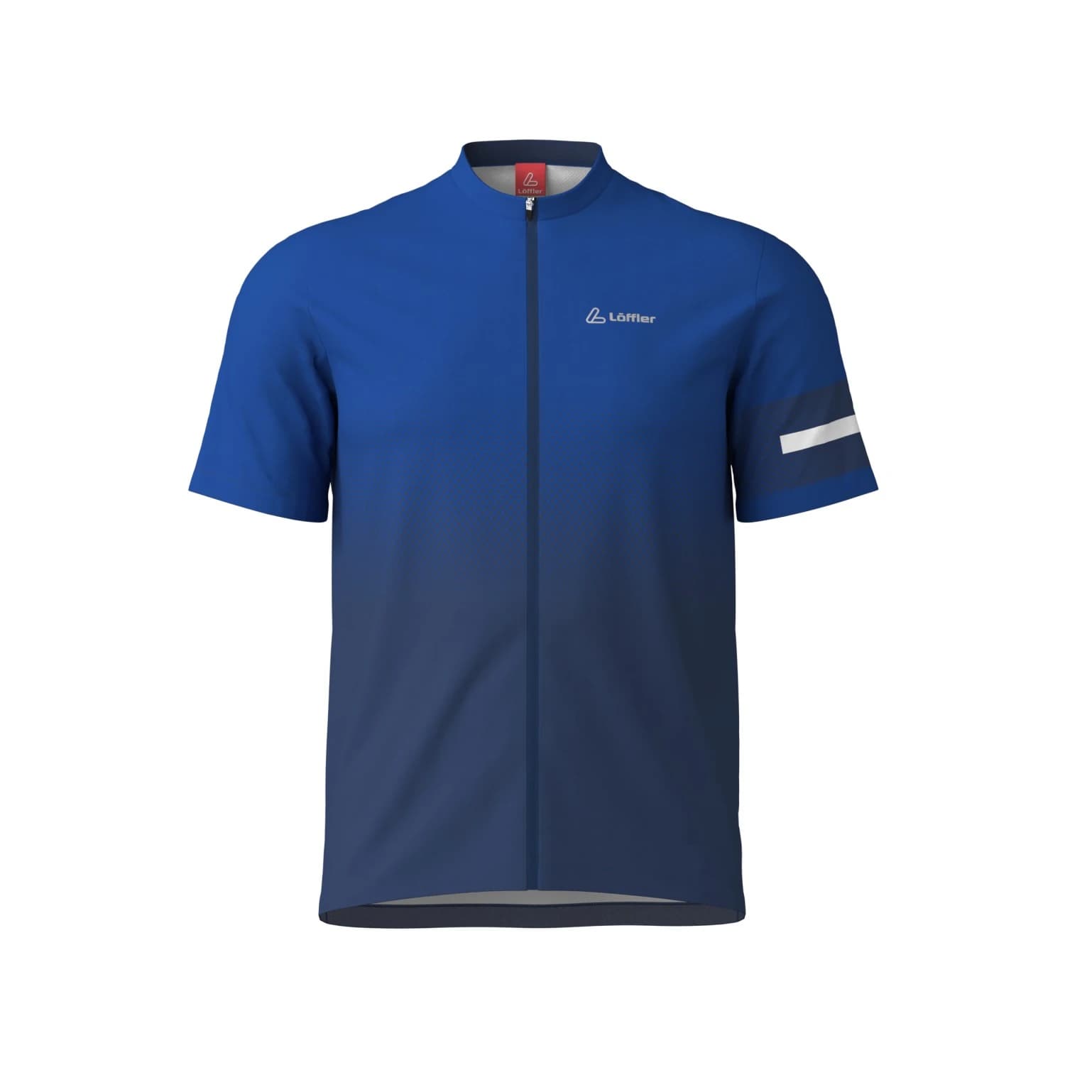 Мъжка фланелка с къс ръкав за колоездене Löffler Bike Shirt Full-Zip Dimi Cycling jersey - Navy