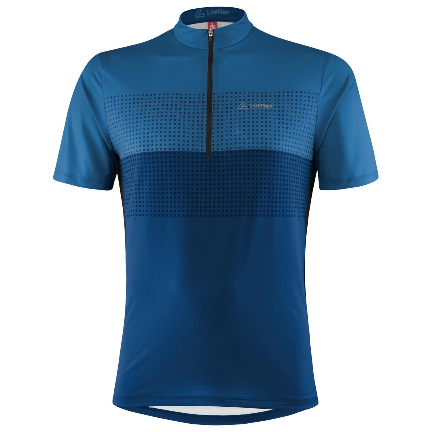Мъжка фланелка с къс ръкав за колоездене Löffler Bike Shirt Half-Zip Sparta Cycling jersey - Marin