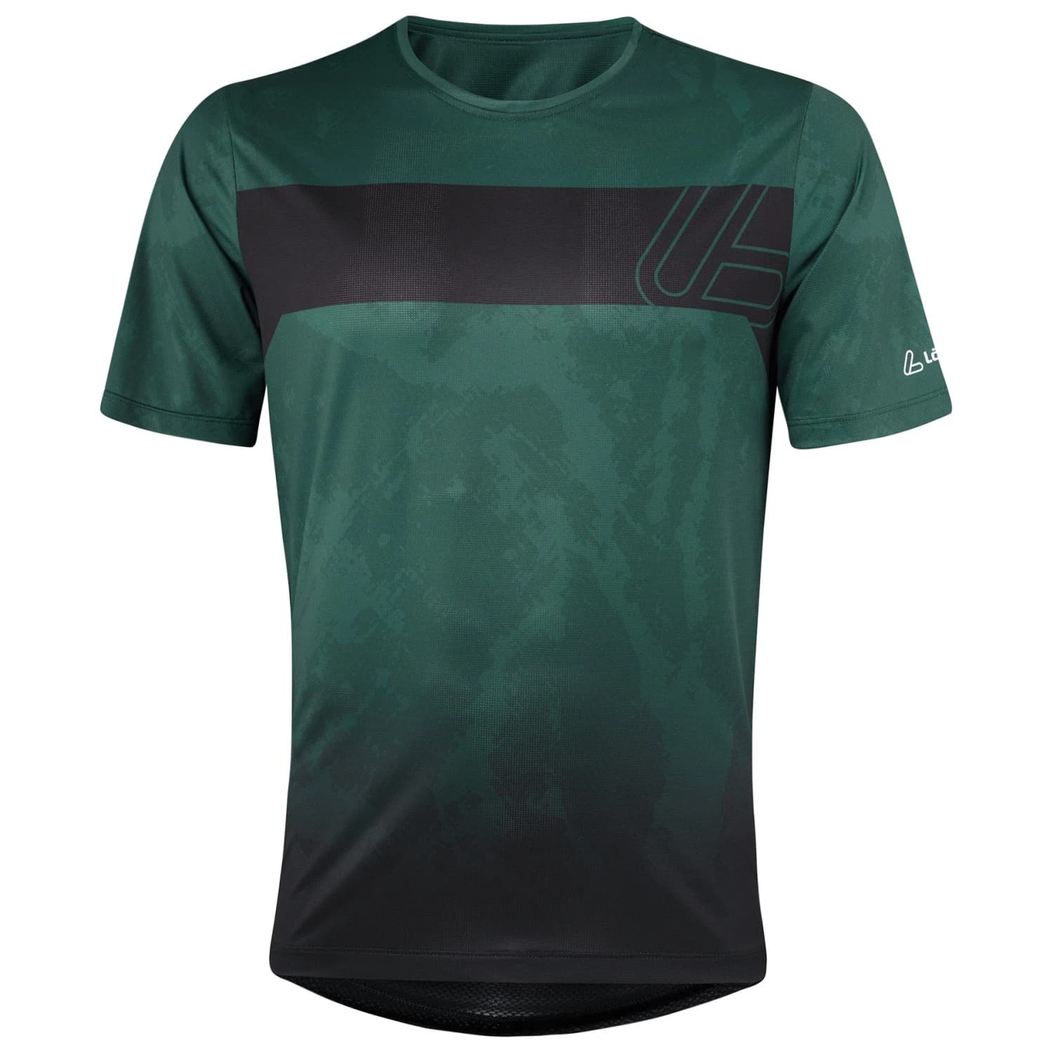 Мъжка фланелка с къс ръкав за колоездене Löffler MTB T-Shirt Raider Cycling jersey - Forest