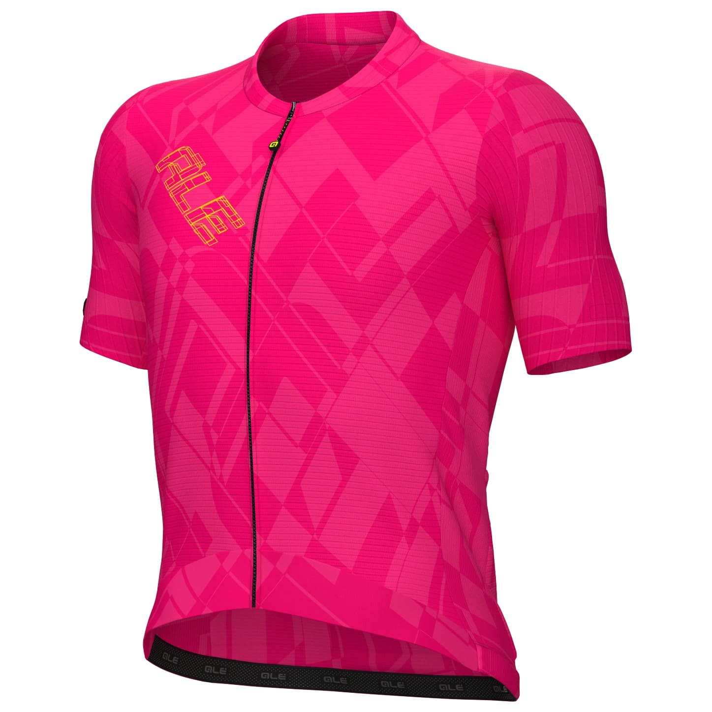 Мъжка фланелка с къс ръкав за колоездене Alé PR-E Schema S/S Jersey Cycling jersey - Fuchsia