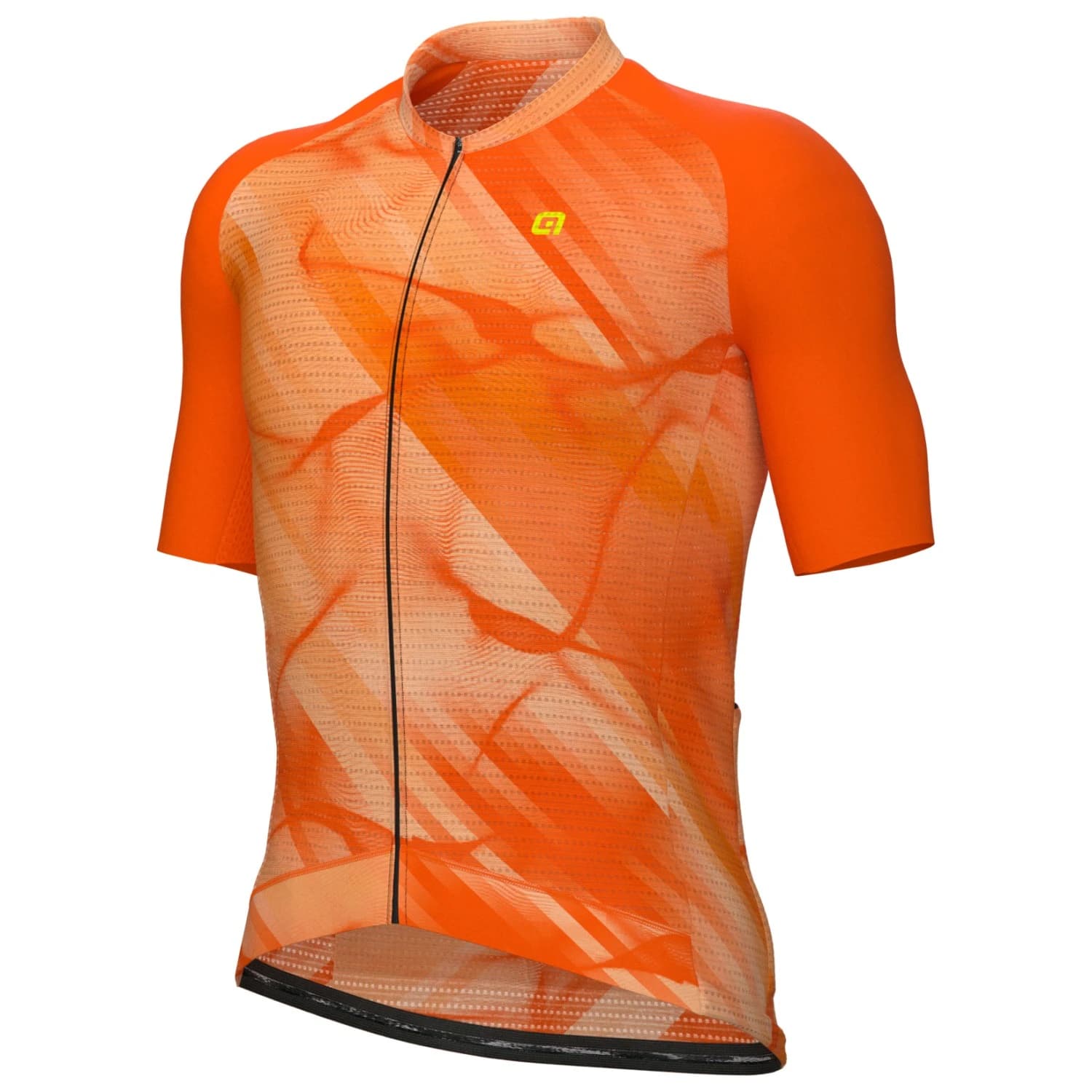 Мъжка фланелка с къс ръкав за колоездене Alé Pragma Crash S/S Jersey Cycling jersey - Orange