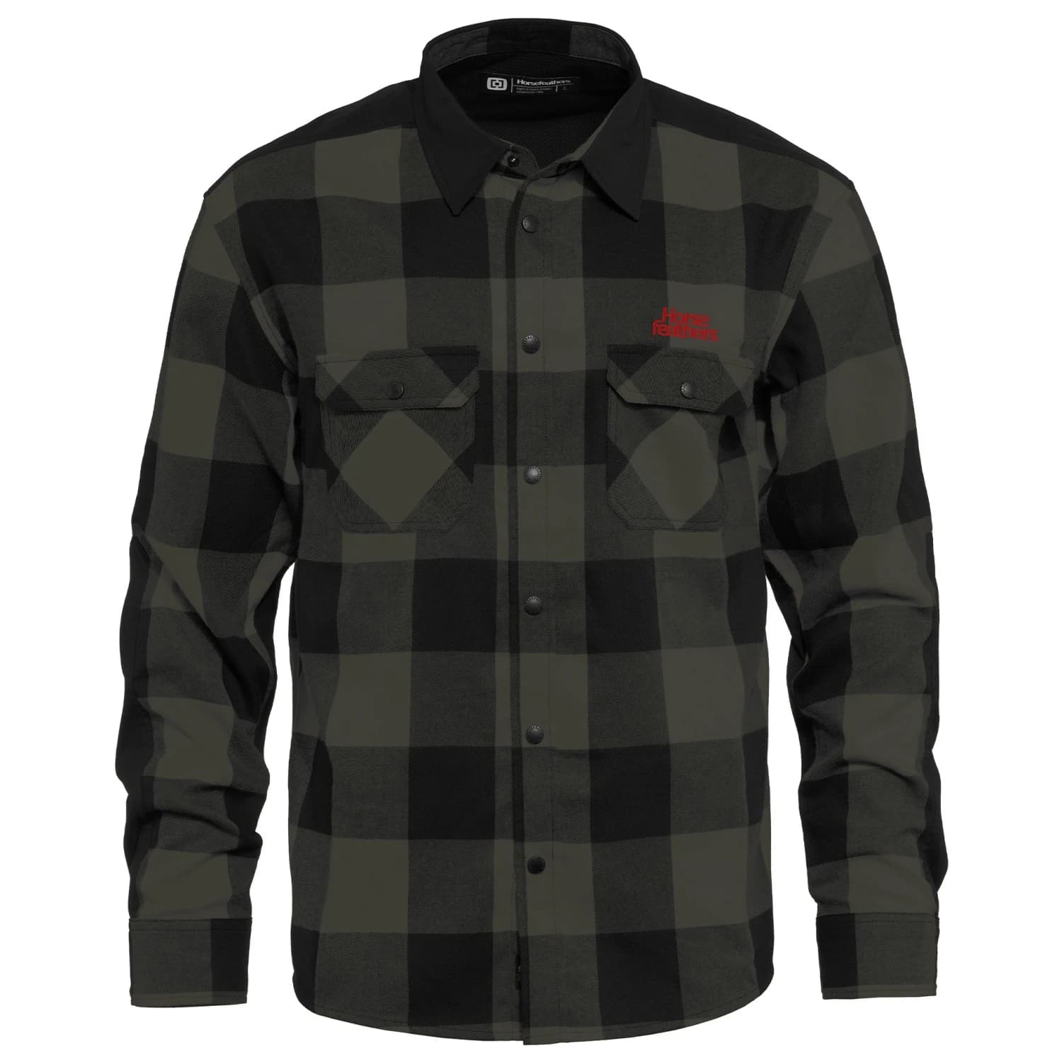 Мъжка фланелка с дълъг ръкав за колоездене Horsefeathers Prom Shirt Cycling jersey - Chimera