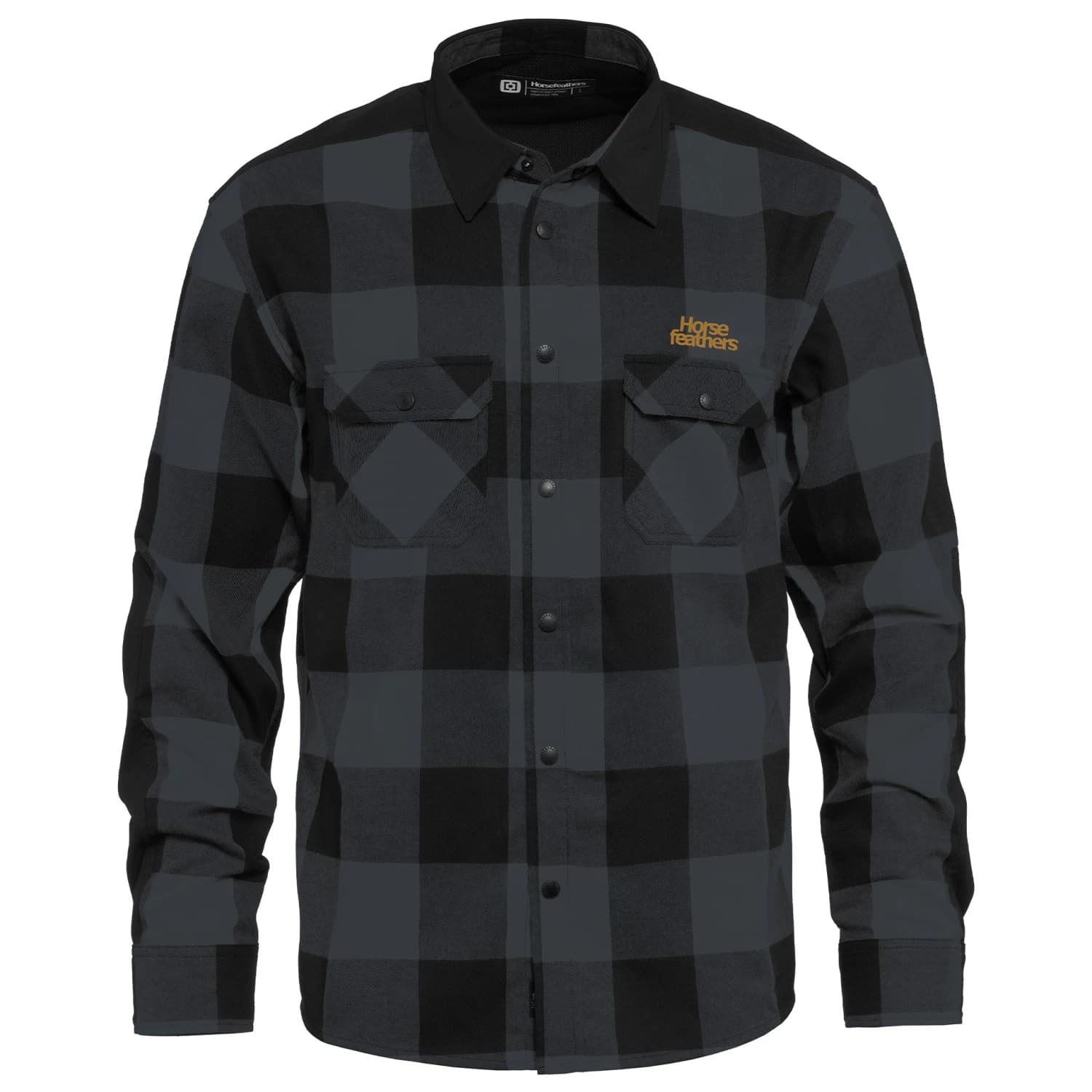 Мъжка фланелка с дълъг ръкав за колоездене Horsefeathers Prom Shirt Cycling jersey - Indigo