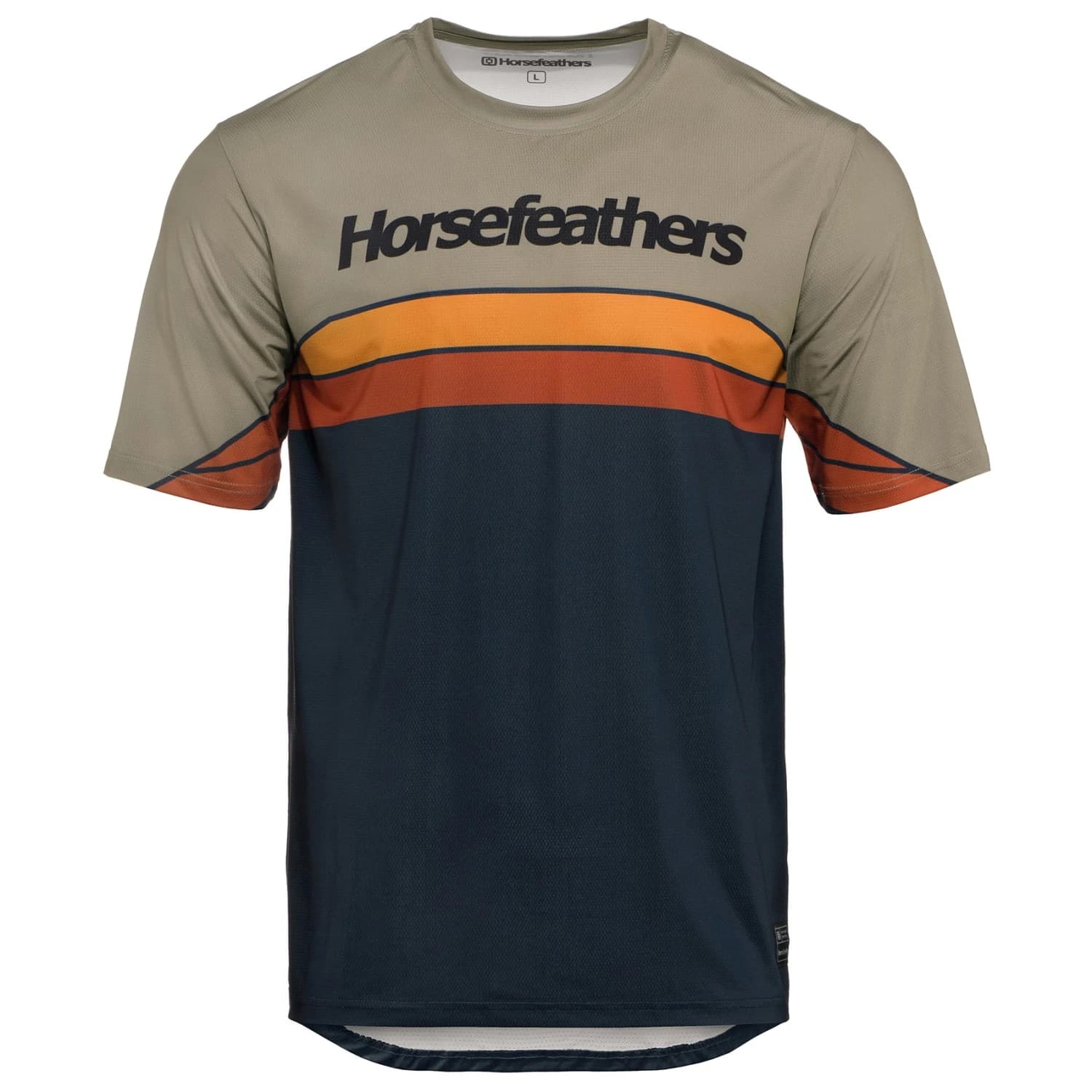 Мъжка фланелка с къс ръкав за колоездене Horsefeathers Quantum Bike Jersey Cycling jersey - Indigo / Taupe