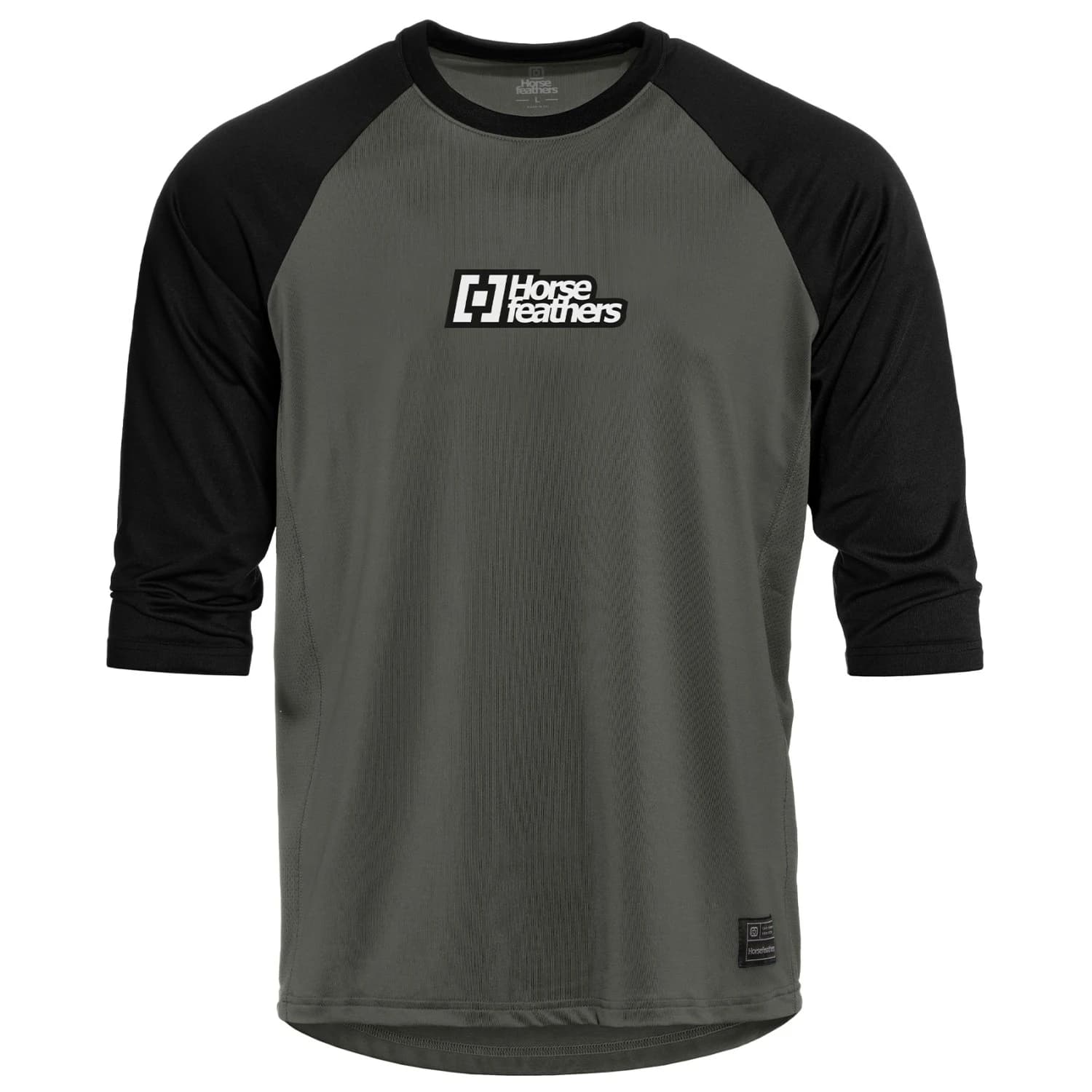 Мъжка фланелка с дълъг ръкав за колоездене Horsefeathers Spike 3/4 Bike Jersey Cycling jersey - Chimera / Black