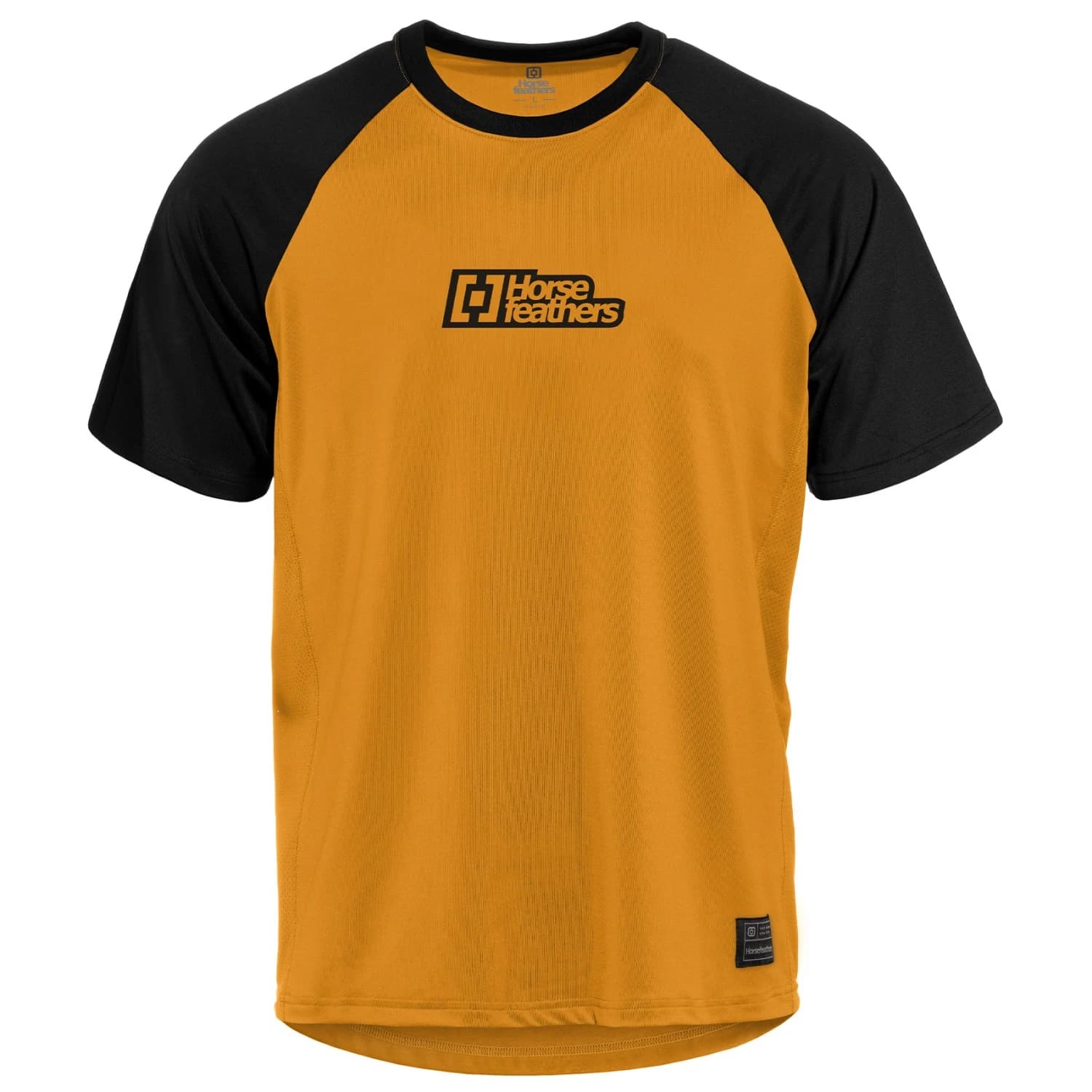 Мъжка фланелка с къс ръкав за колоездене Horsefeathers Spike Bike Jersey Cycling jersey - Sunflower / Black