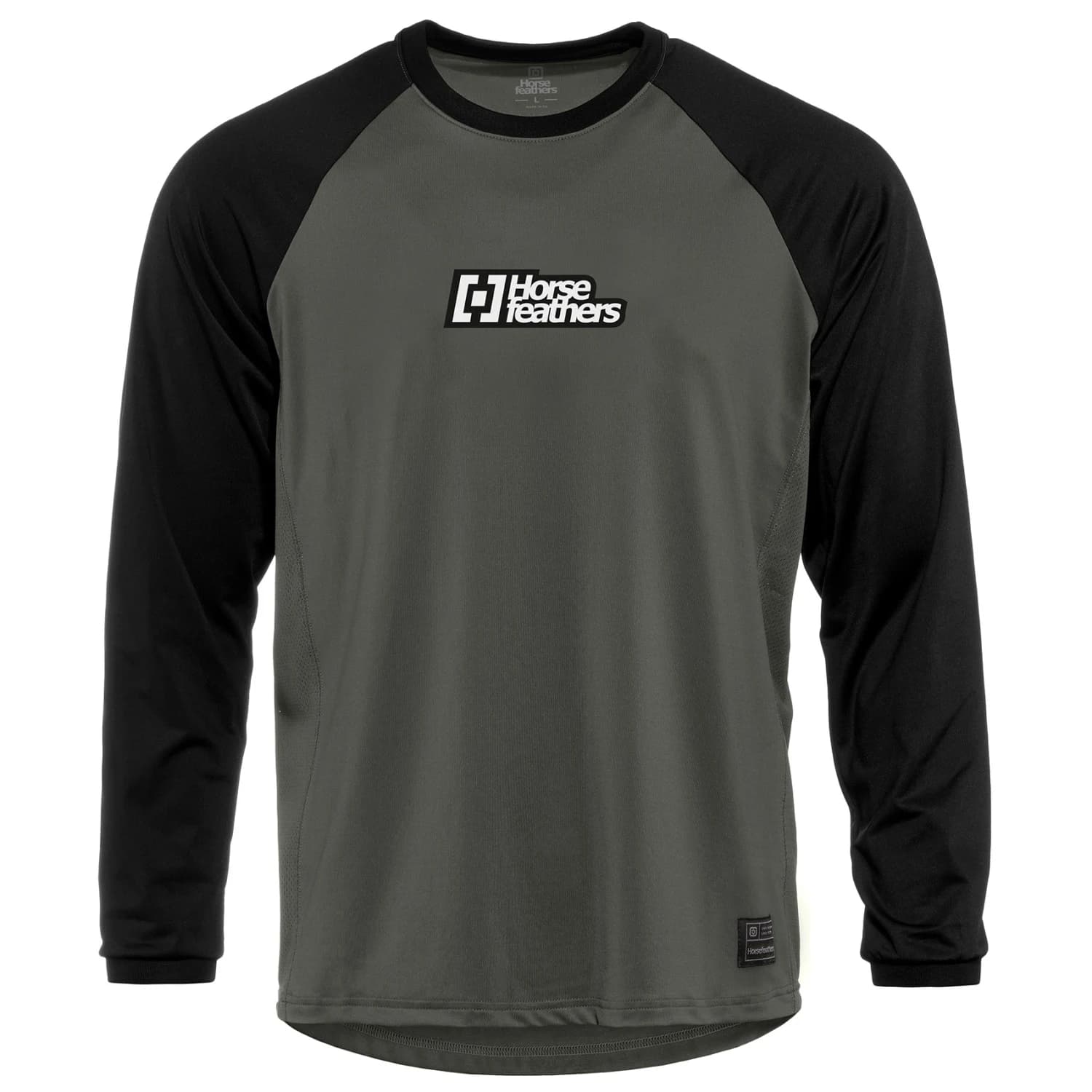 Мъжка фланелка с дълъг ръкав за колоездене Horsefeathers Spike L/S Bike Jersey Cycling jersey - Chimera / Black
