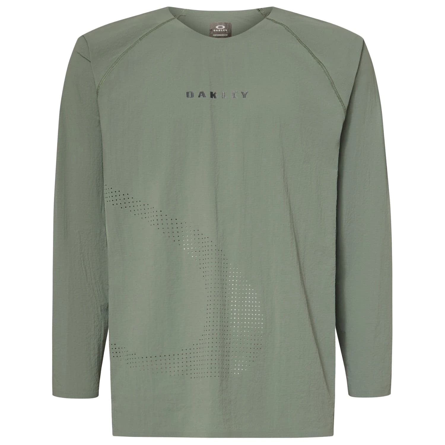 Мъжка фланелка с дълъг ръкав за колоездене Oakley Seeker Whip L/S Jersey Cycling jersey - Aviator Green